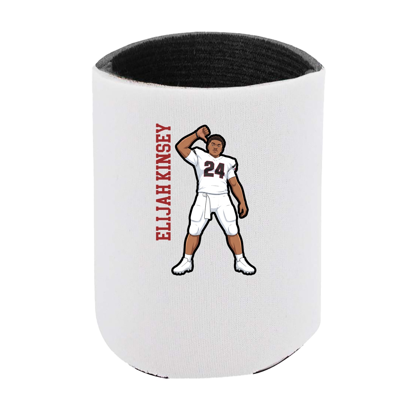 Can Holder — Name Vertical in White