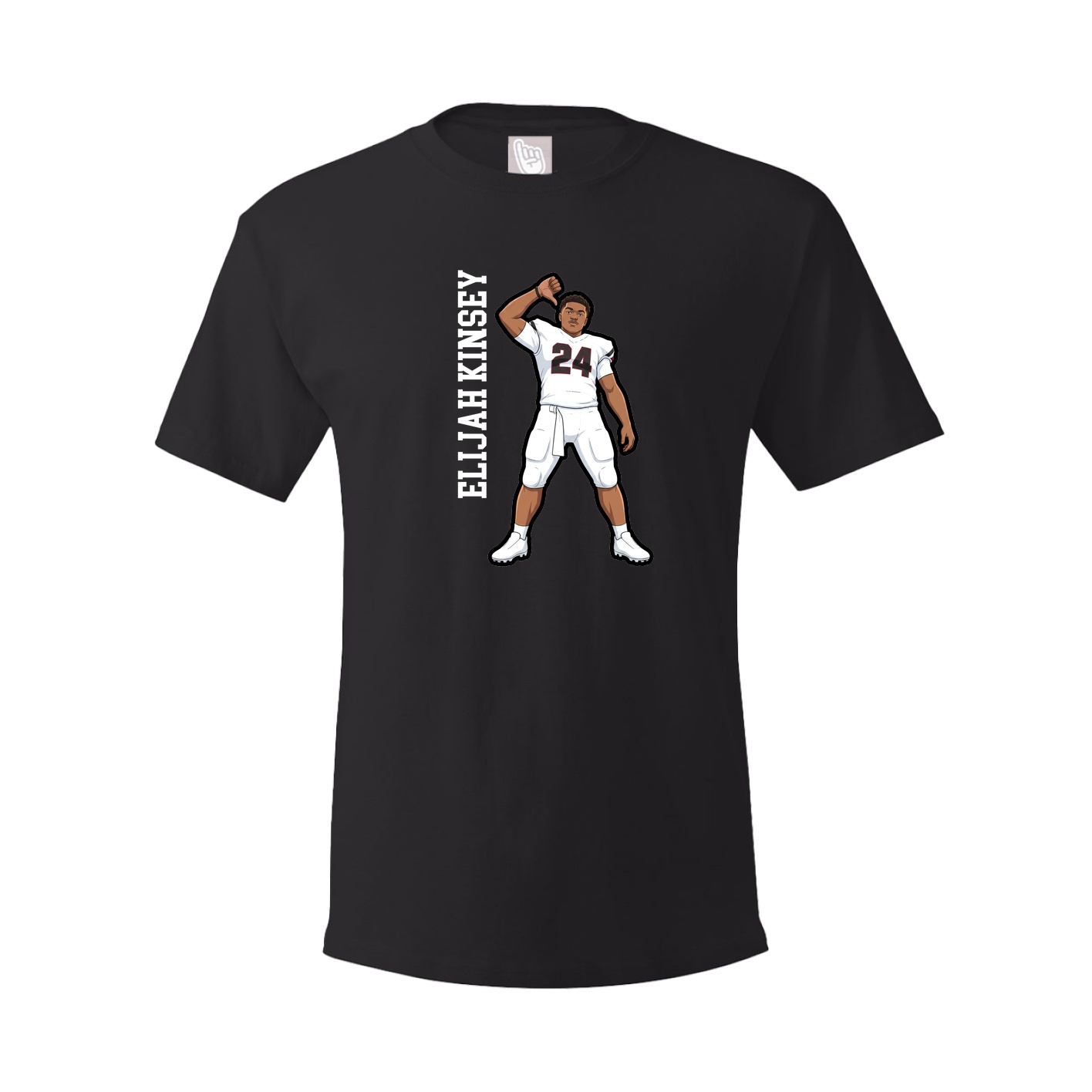 Tee — Name Vertical in Black