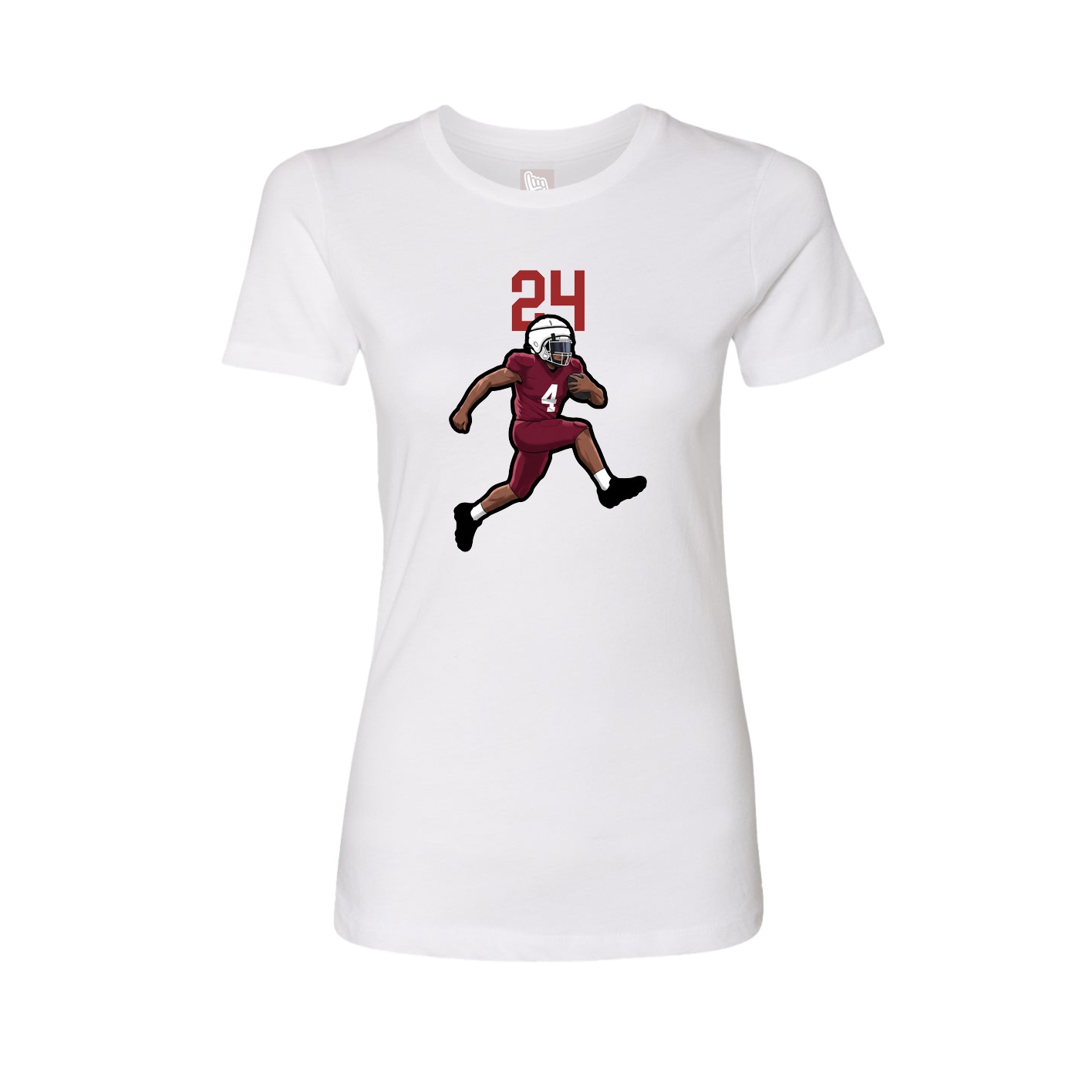 Womens Tee — Number Top in White