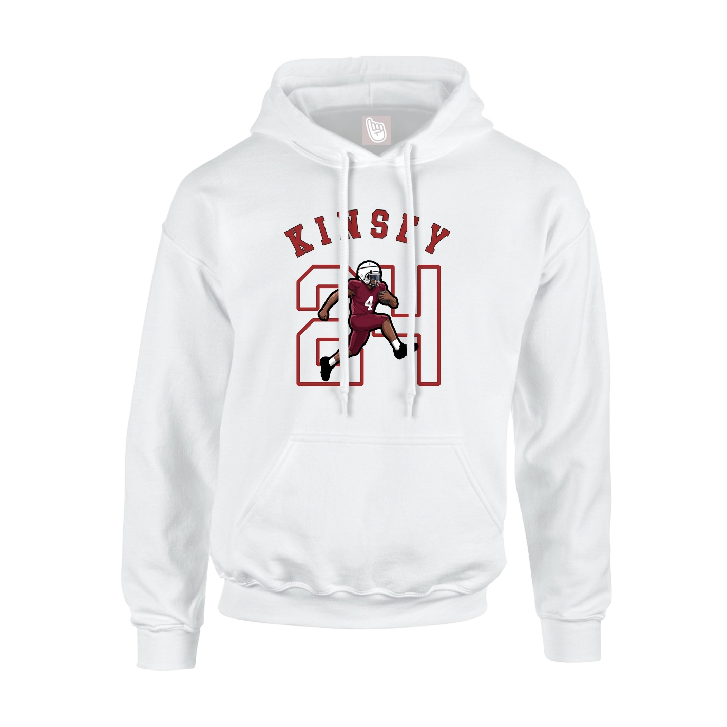 Youth Hoodie — Shirsey Arch in White