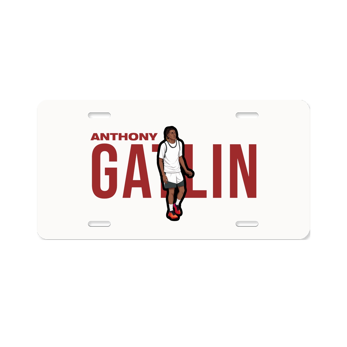 License Plate — Player Name in Classic