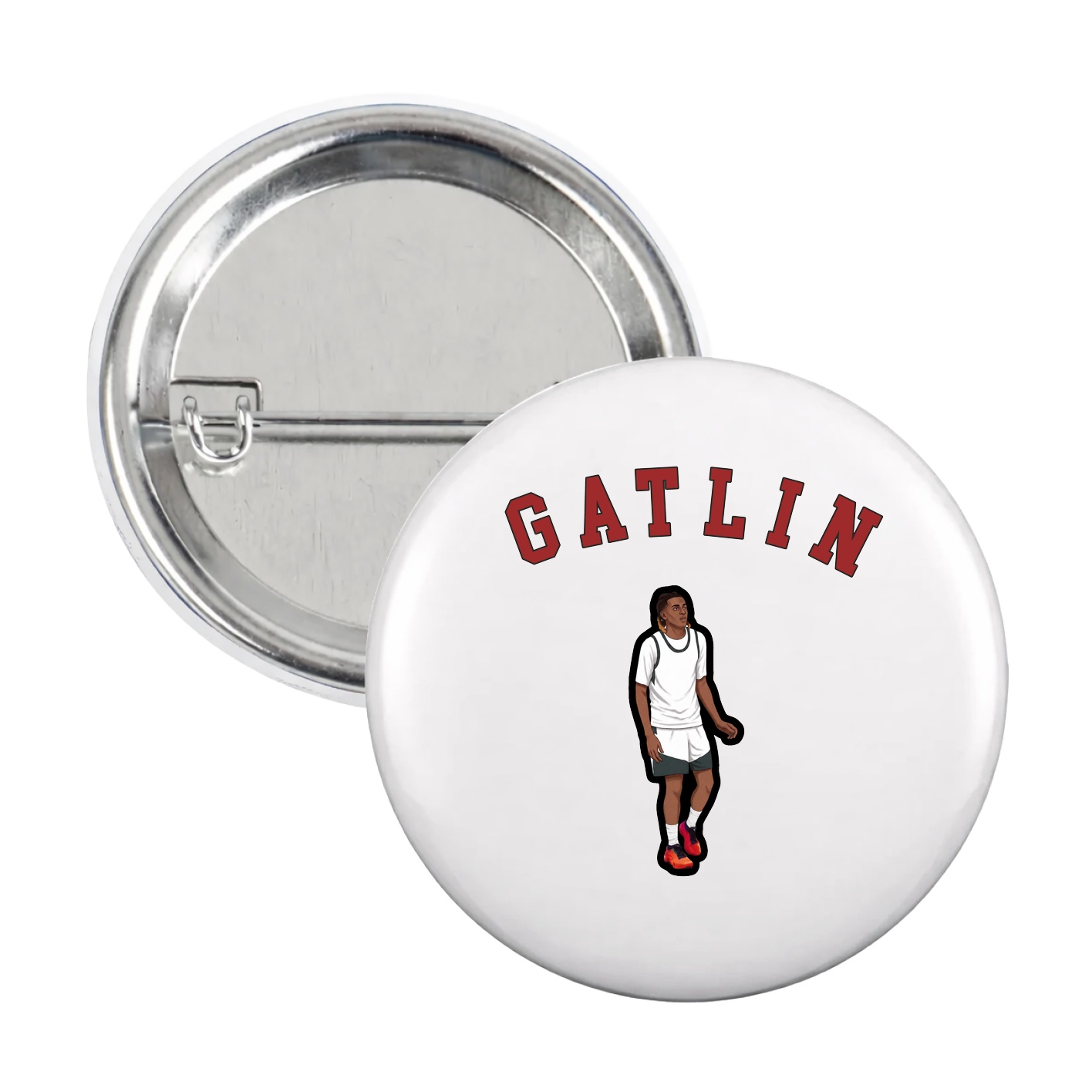 Game Day Button — Shirsey Arch in White