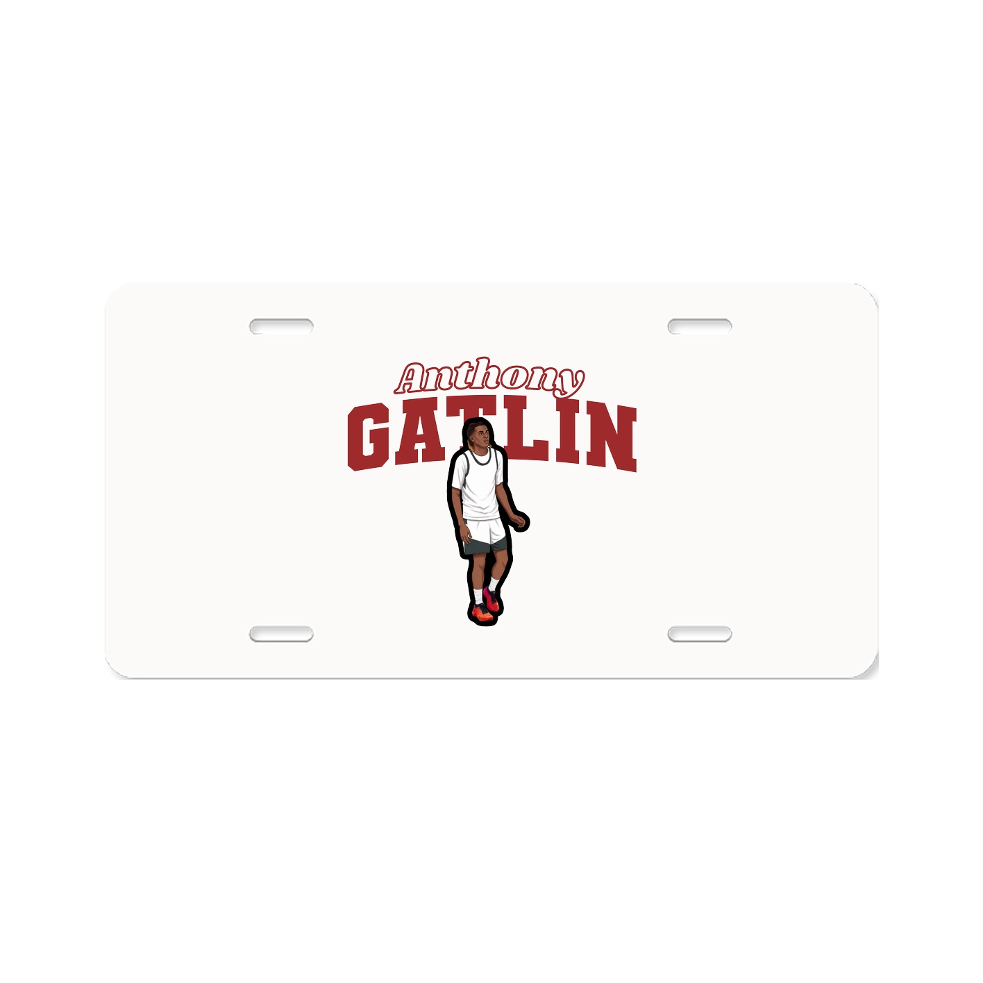 License Plate — Name Arch in Classic