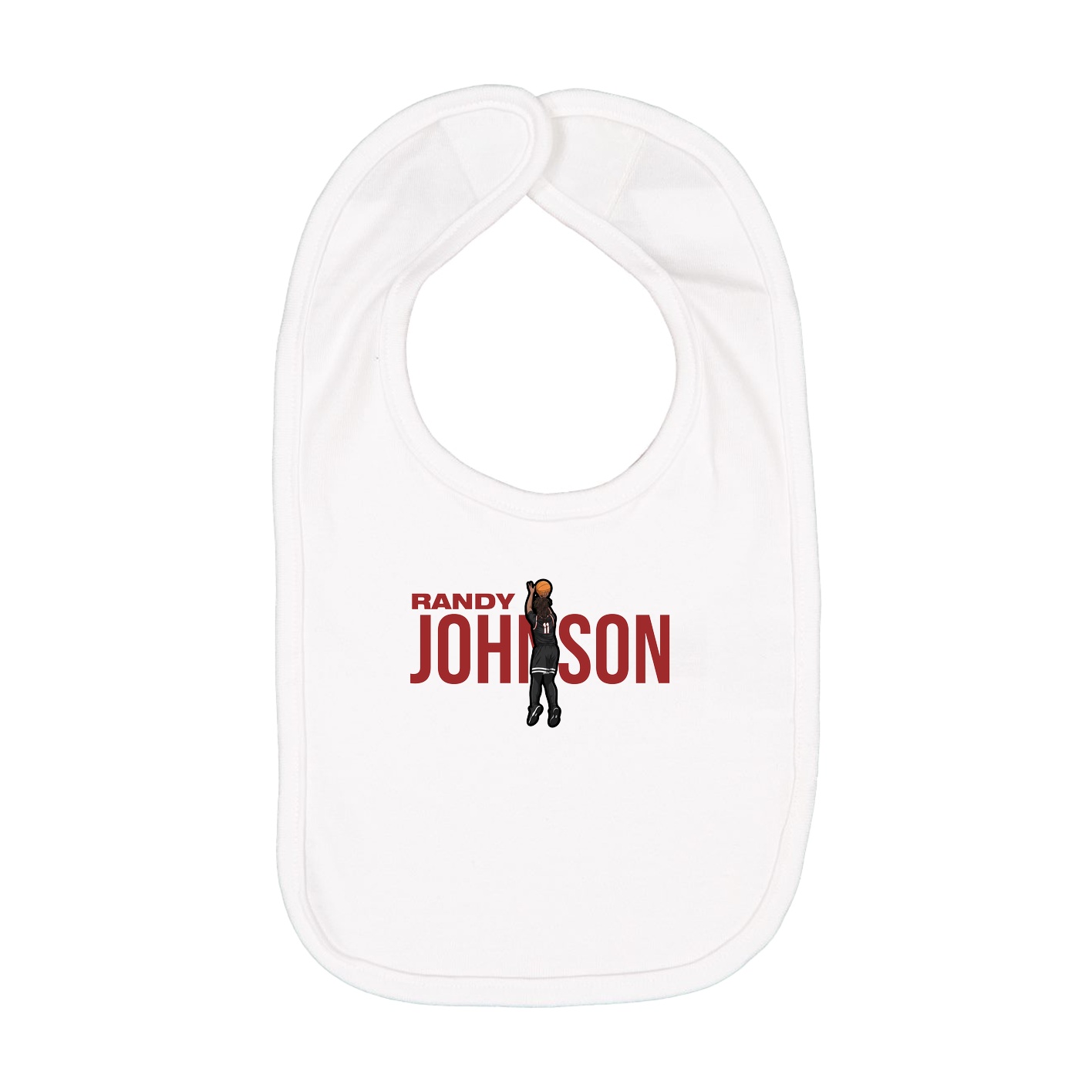 Infant Bib — Player Name in White