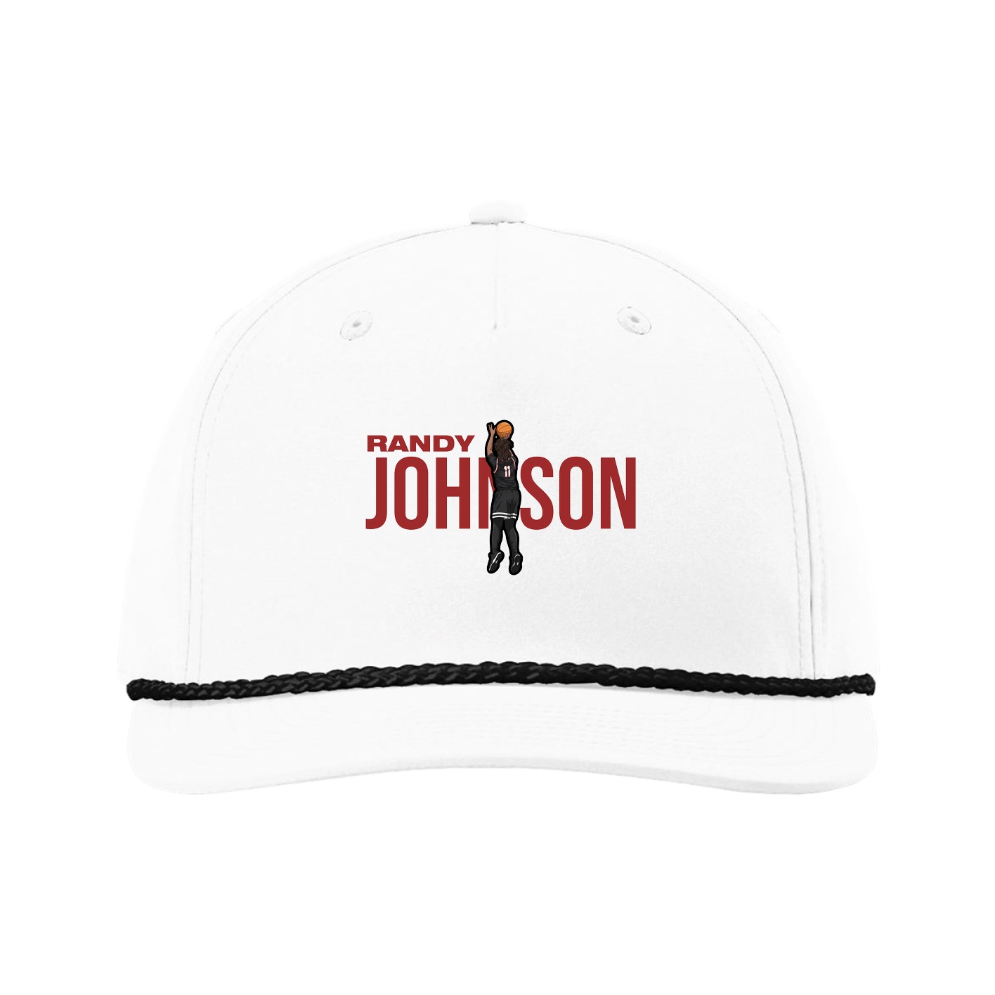 Five-Panel Classic Rope Cap — Player Name in White