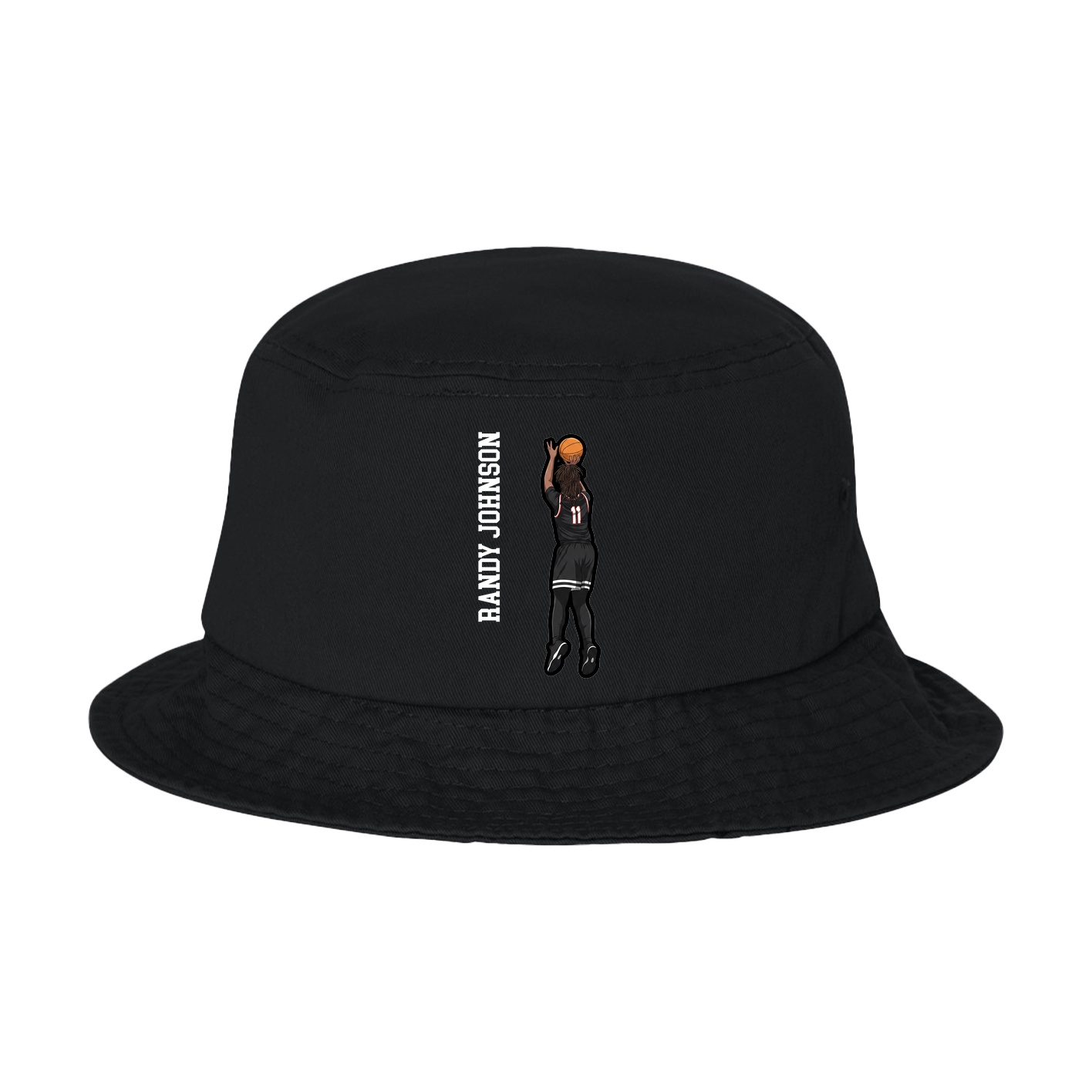 Bucket Cap — Name Vertical in Black