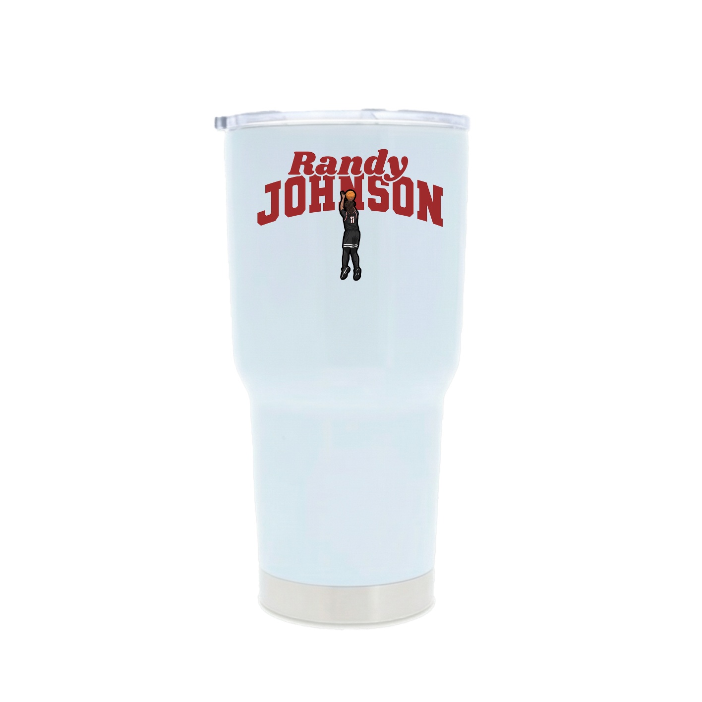30oz Stainless Steel Tumbler — Signature Arch in White