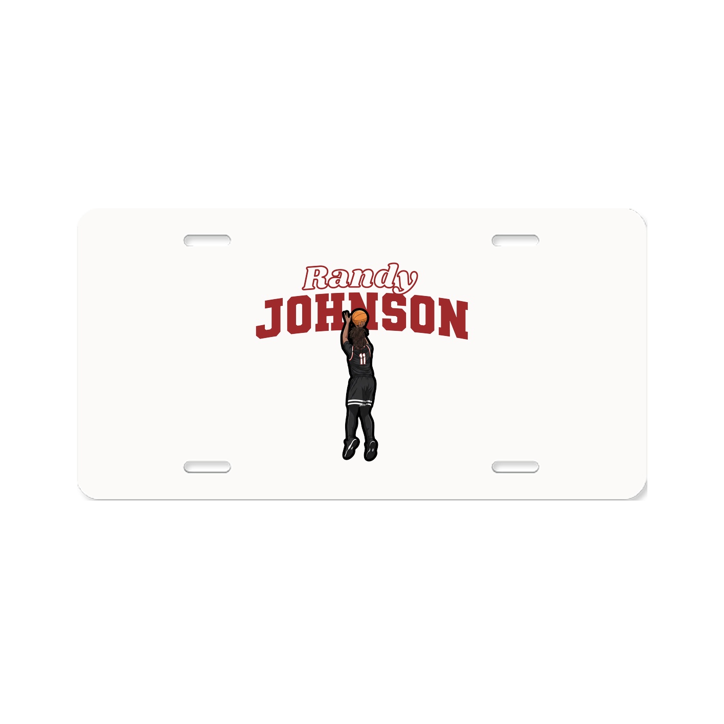 License Plate — Name Arch in Classic