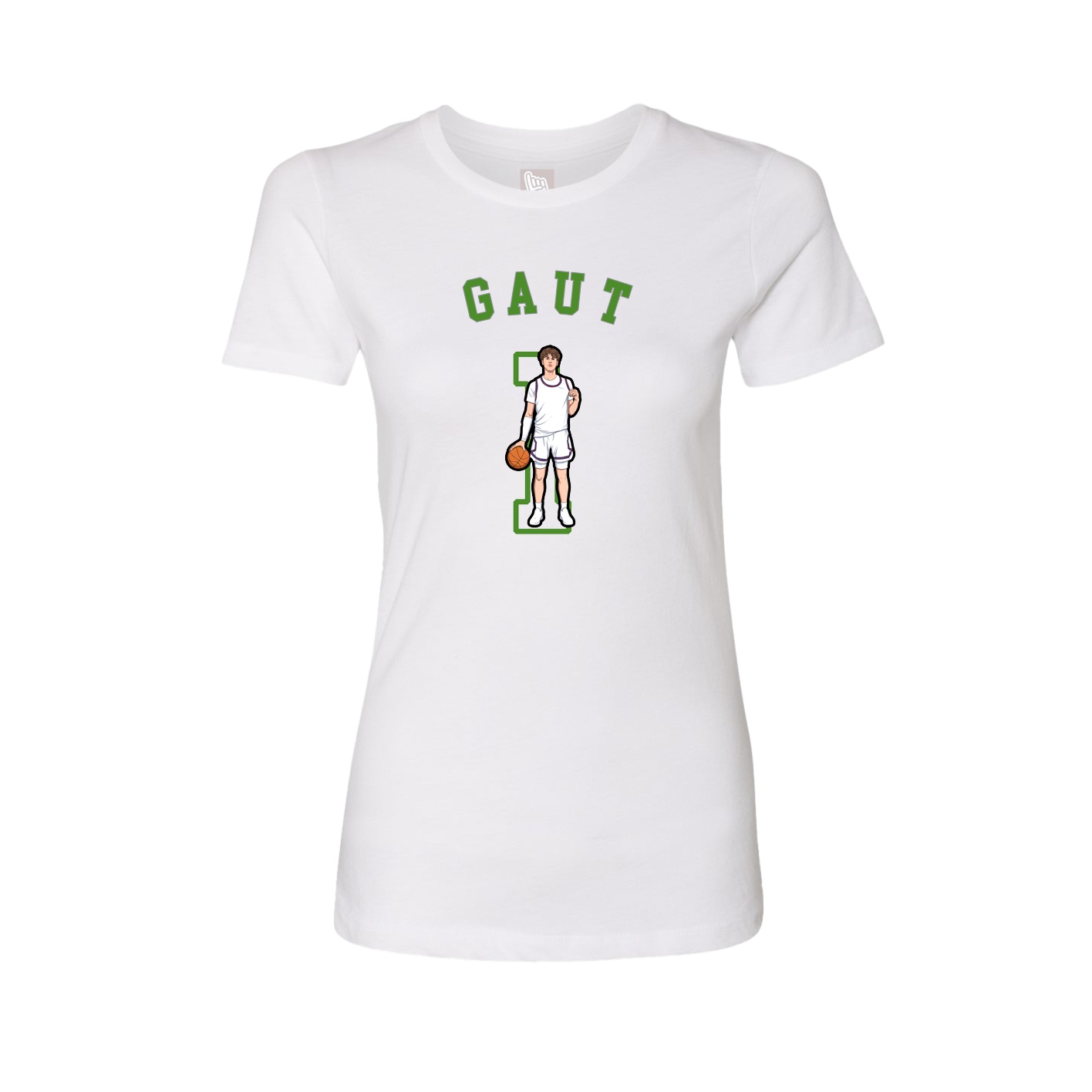 Fitted Women's Tee — Shirsey Arch in White