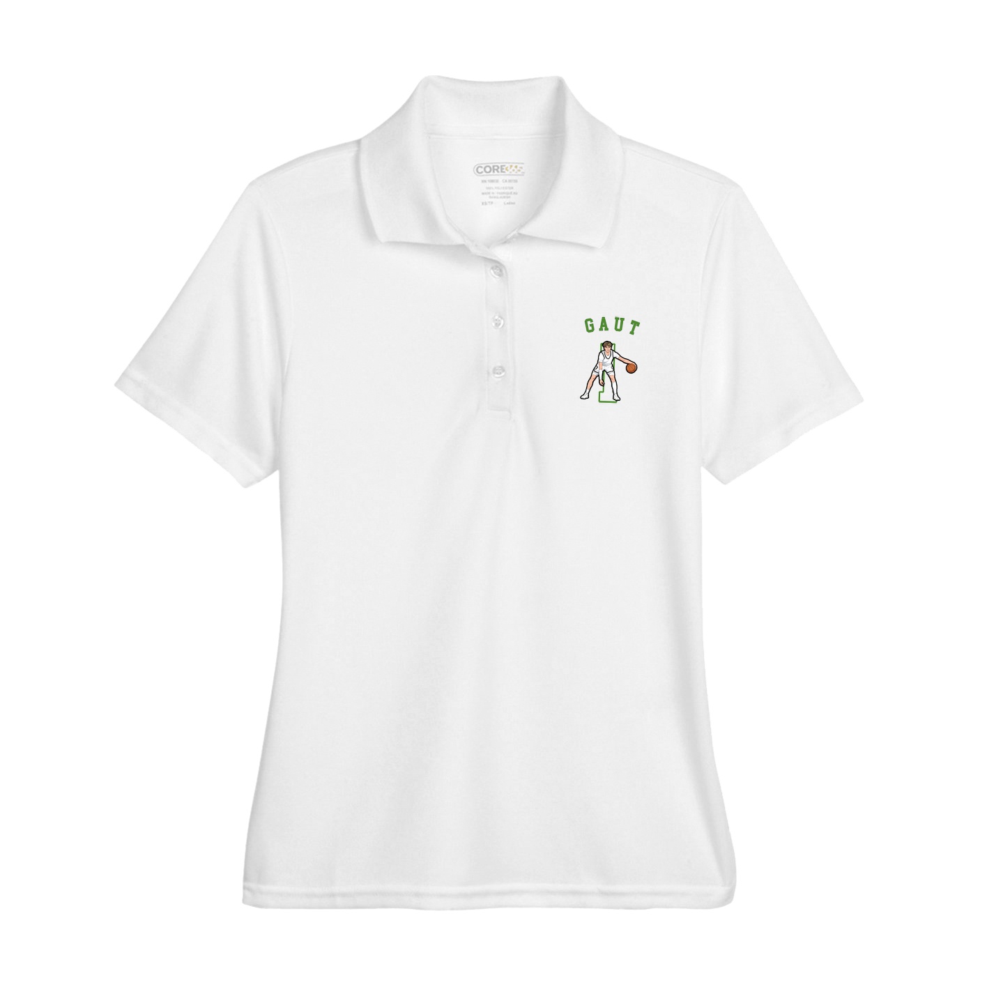 Womens Performance Polo — Shirsey Arch in White
