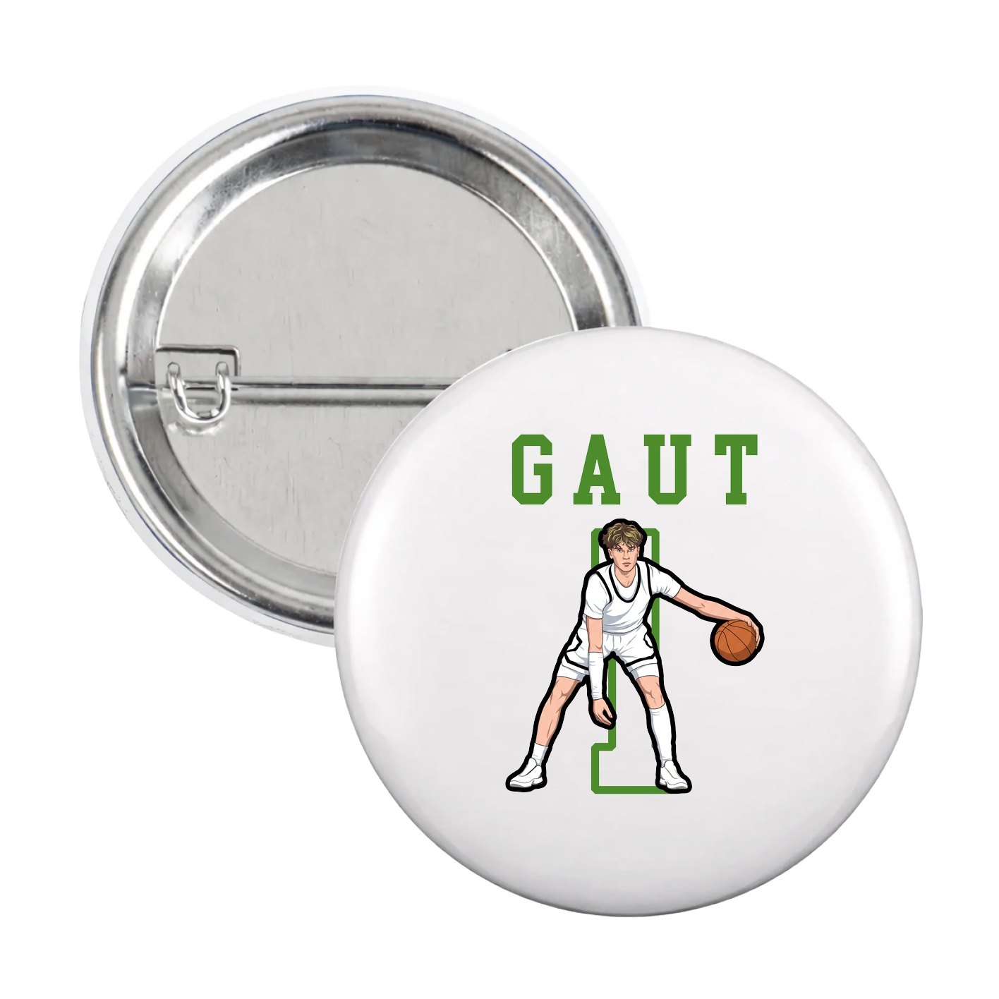 Game Day Button — Shirsey in White