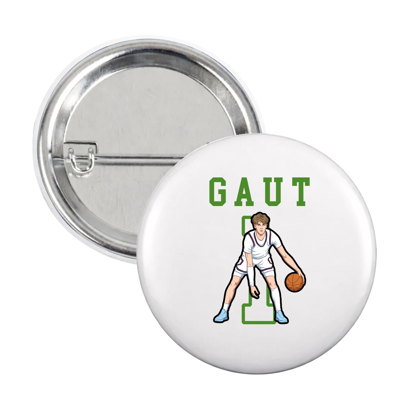 Game Day Button — Shirsey in White
