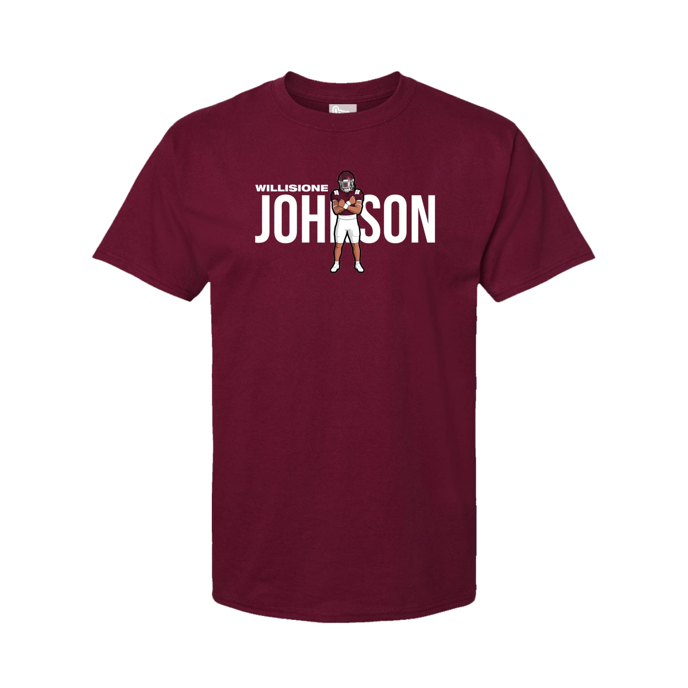 Youth Tee — Player Name in Cardinal