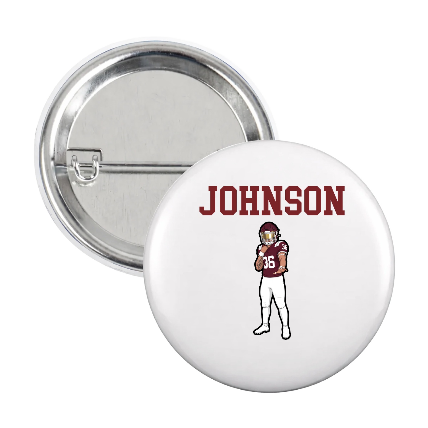 Game Day Button — Shirsey in White
