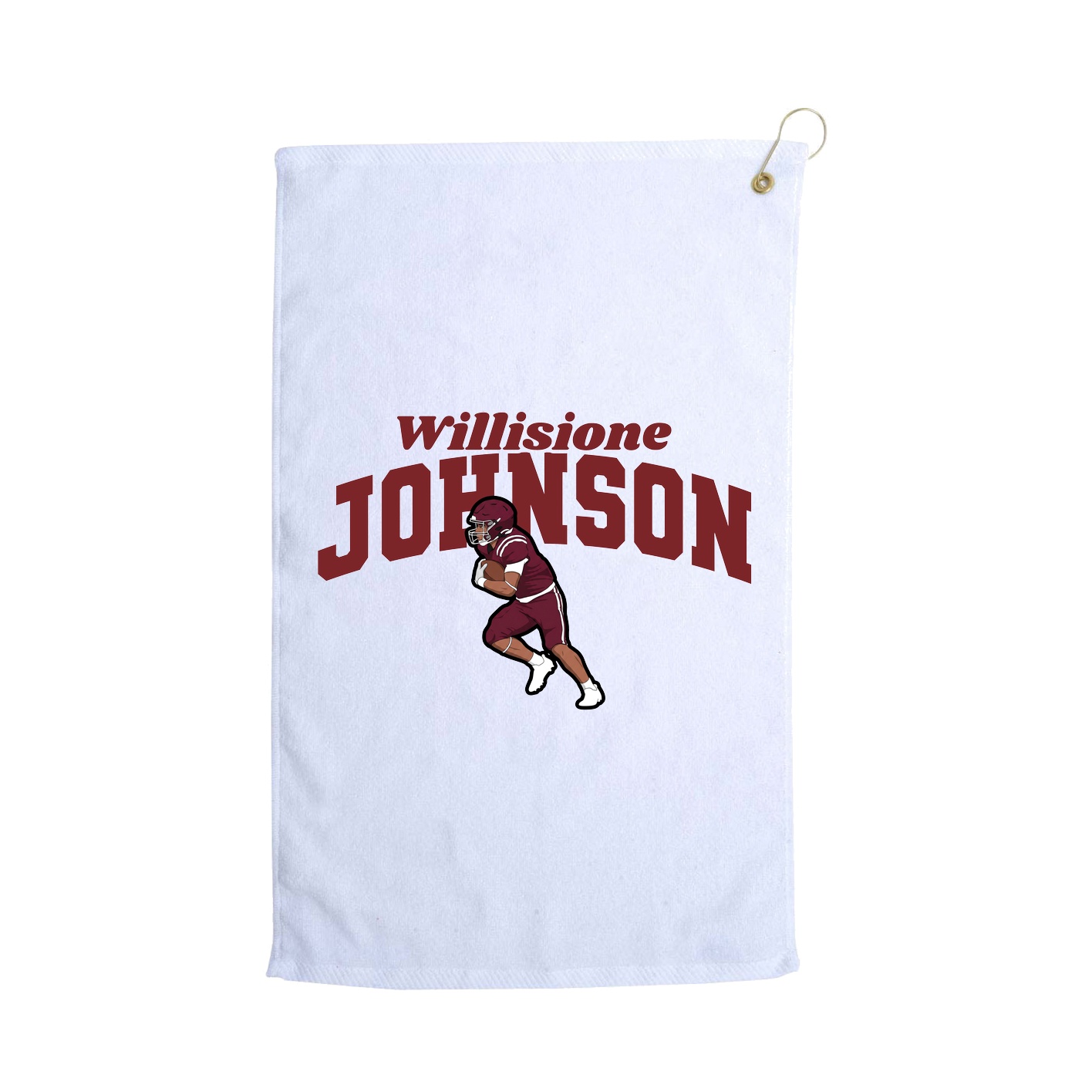 Golf Towel — Signature Arch in White