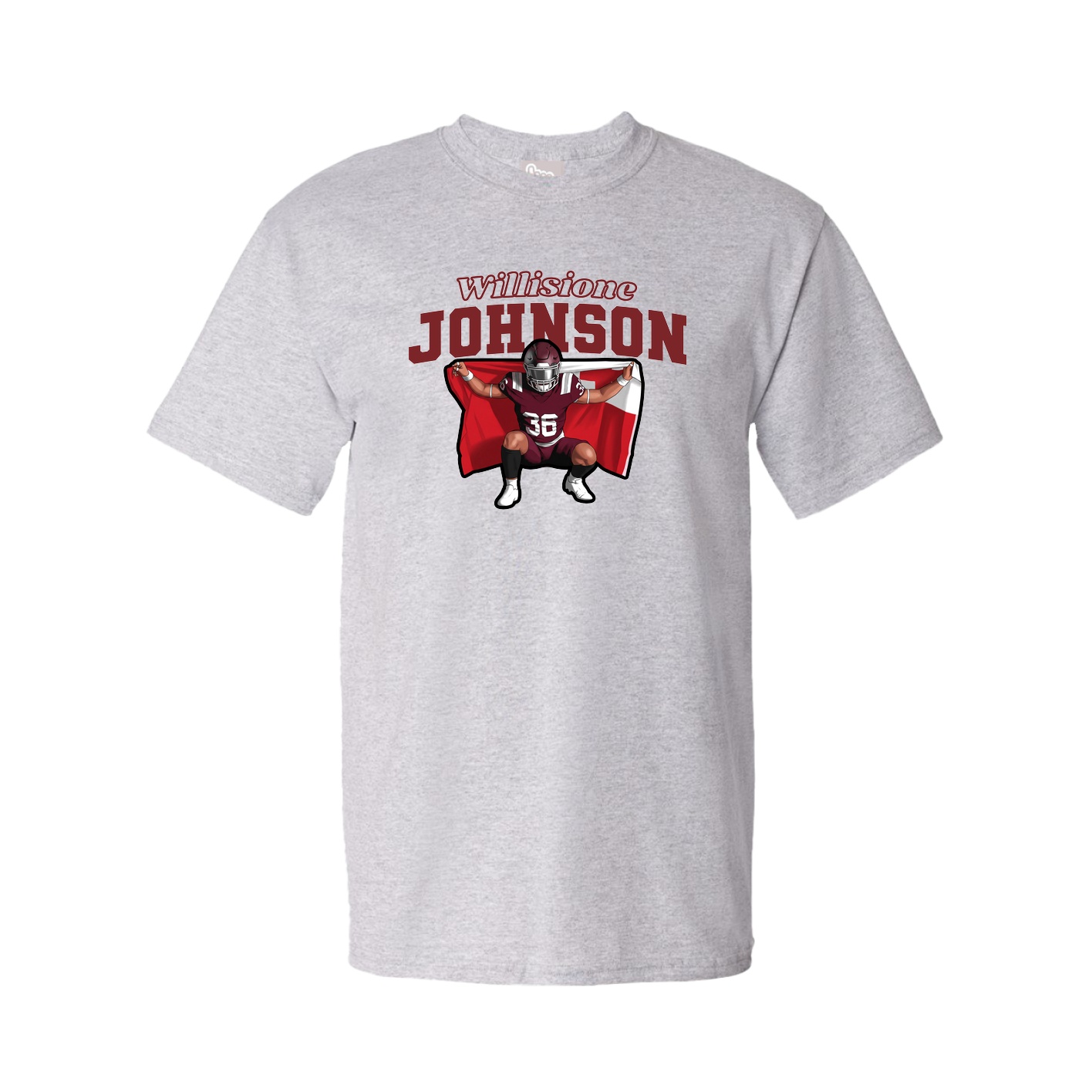 Tee — Name Arch in Grey