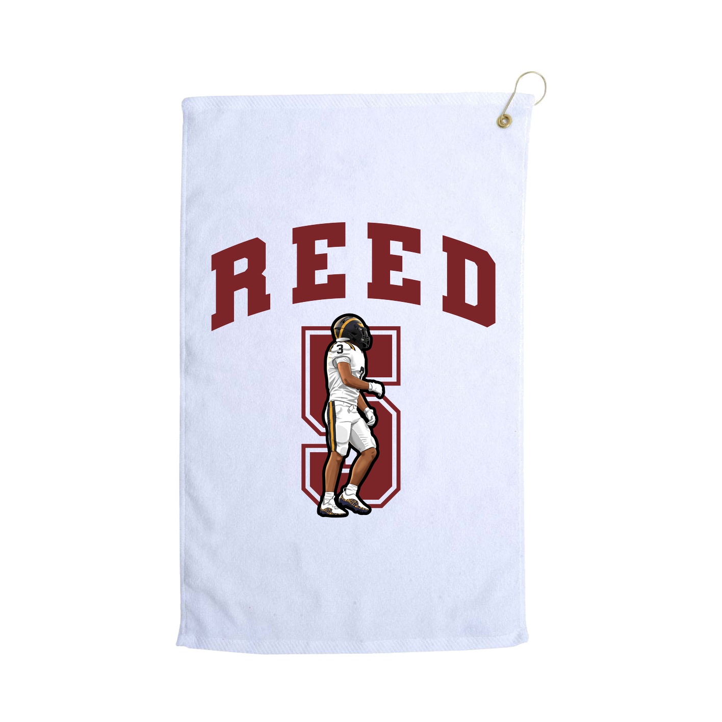 Golf Towel — Number in White