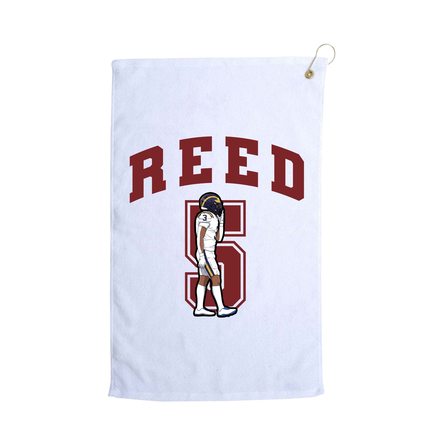 Golf Towel — Number in White