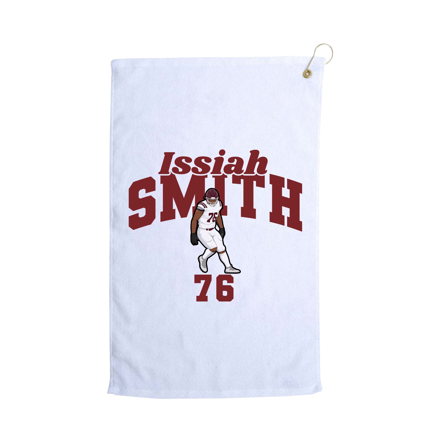Golf Towel — Signature Arch in White