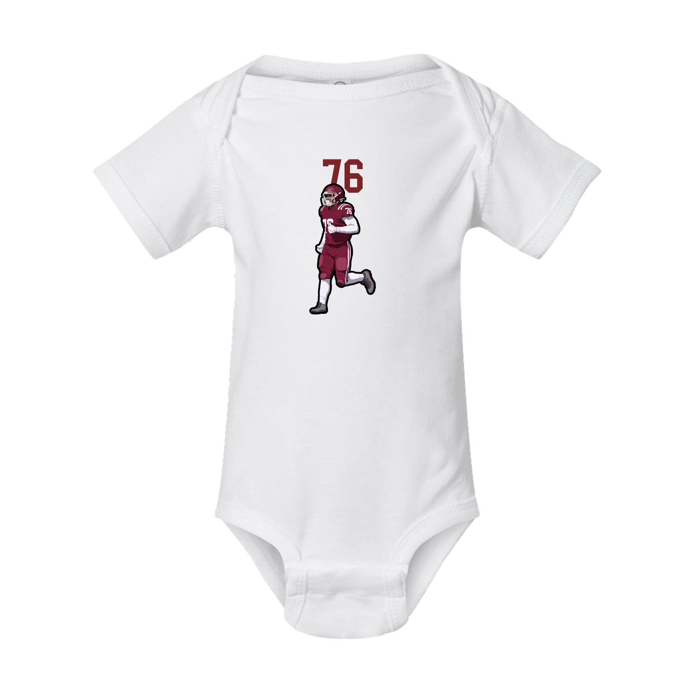 Baby Onesie — Number Top in White
