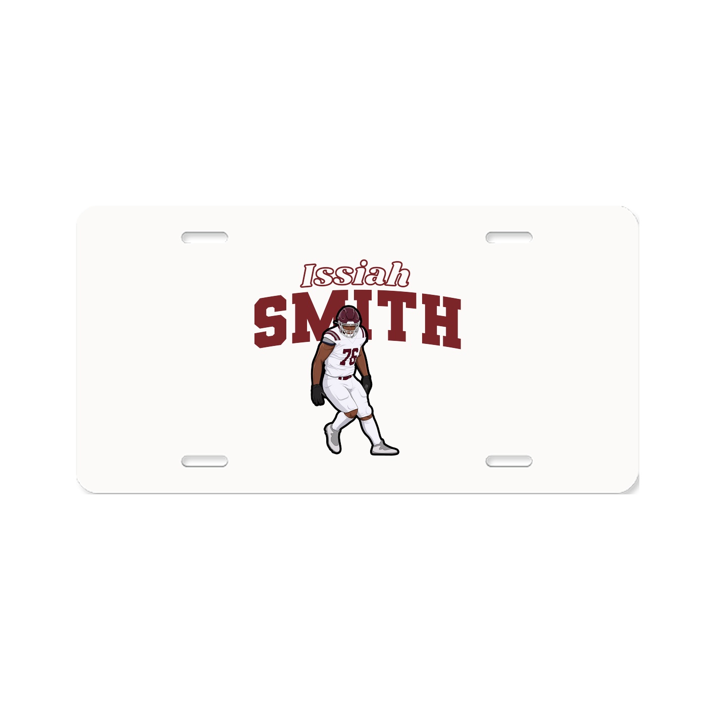 License Plate — Name Arch in Classic