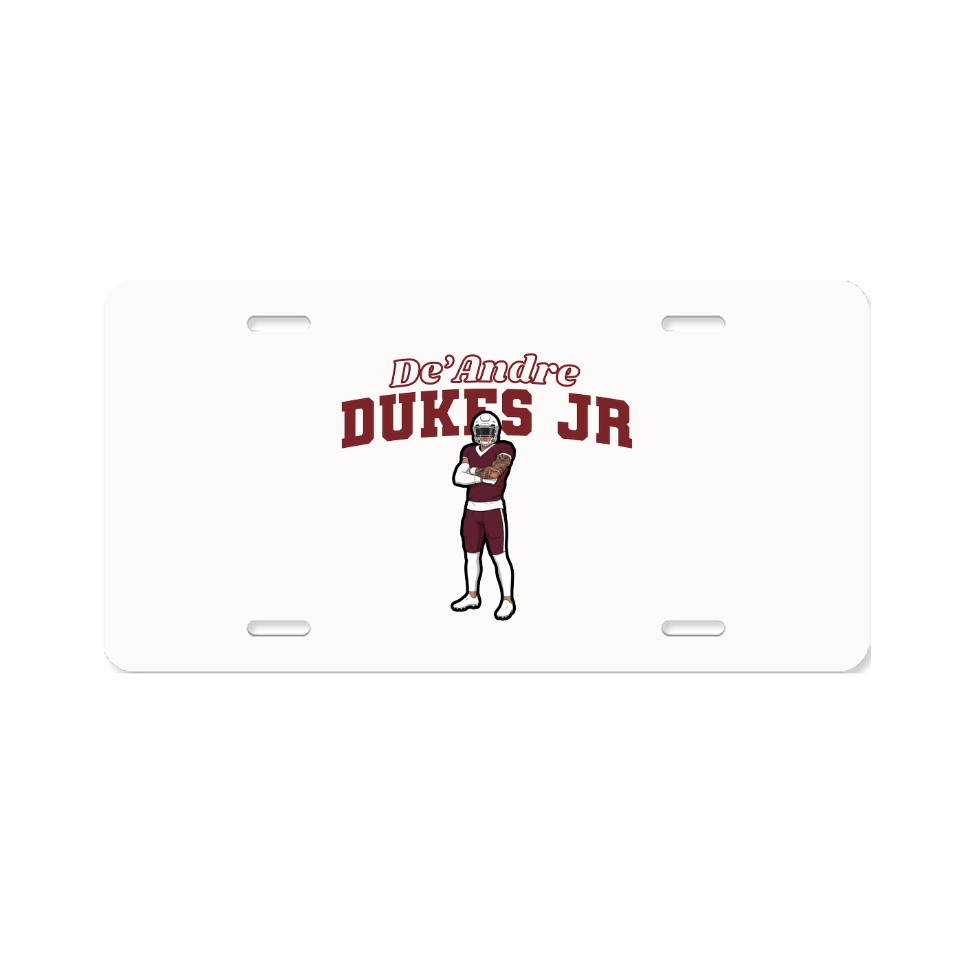 License Plate — Name Arch in Classic