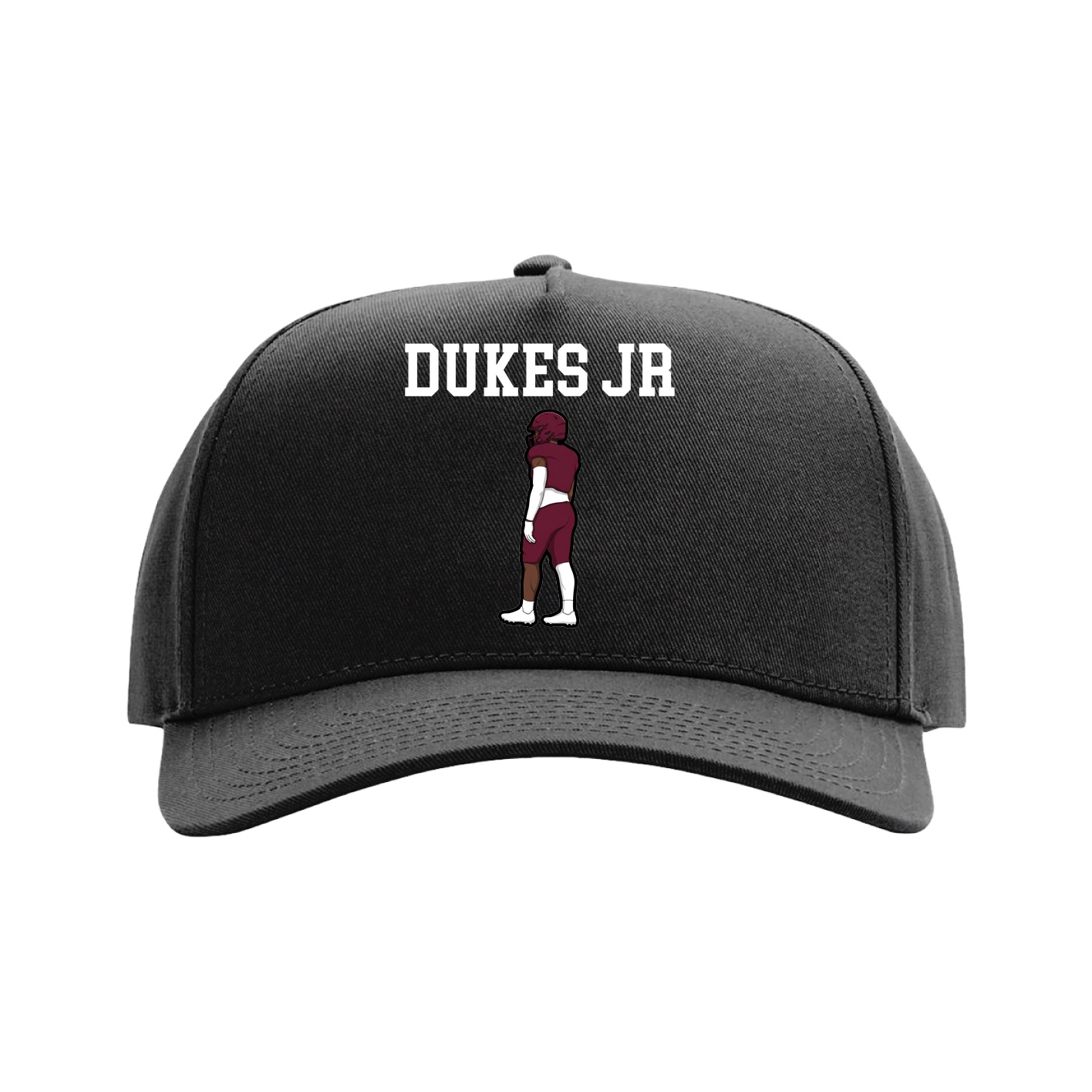Full Fabric Five-Panel Champ Cap — Shirsey in Black