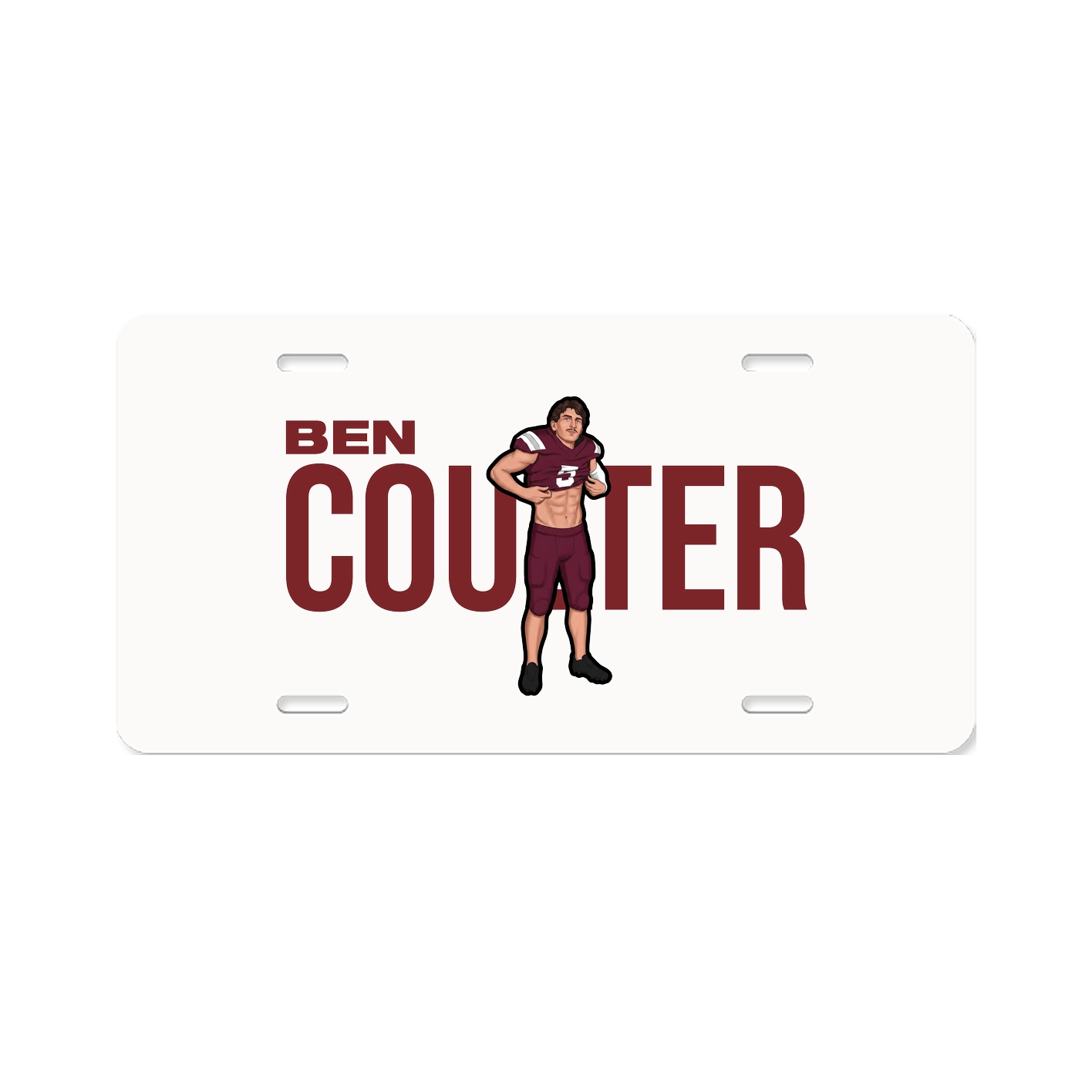 License Plate — Player Name in Classic
