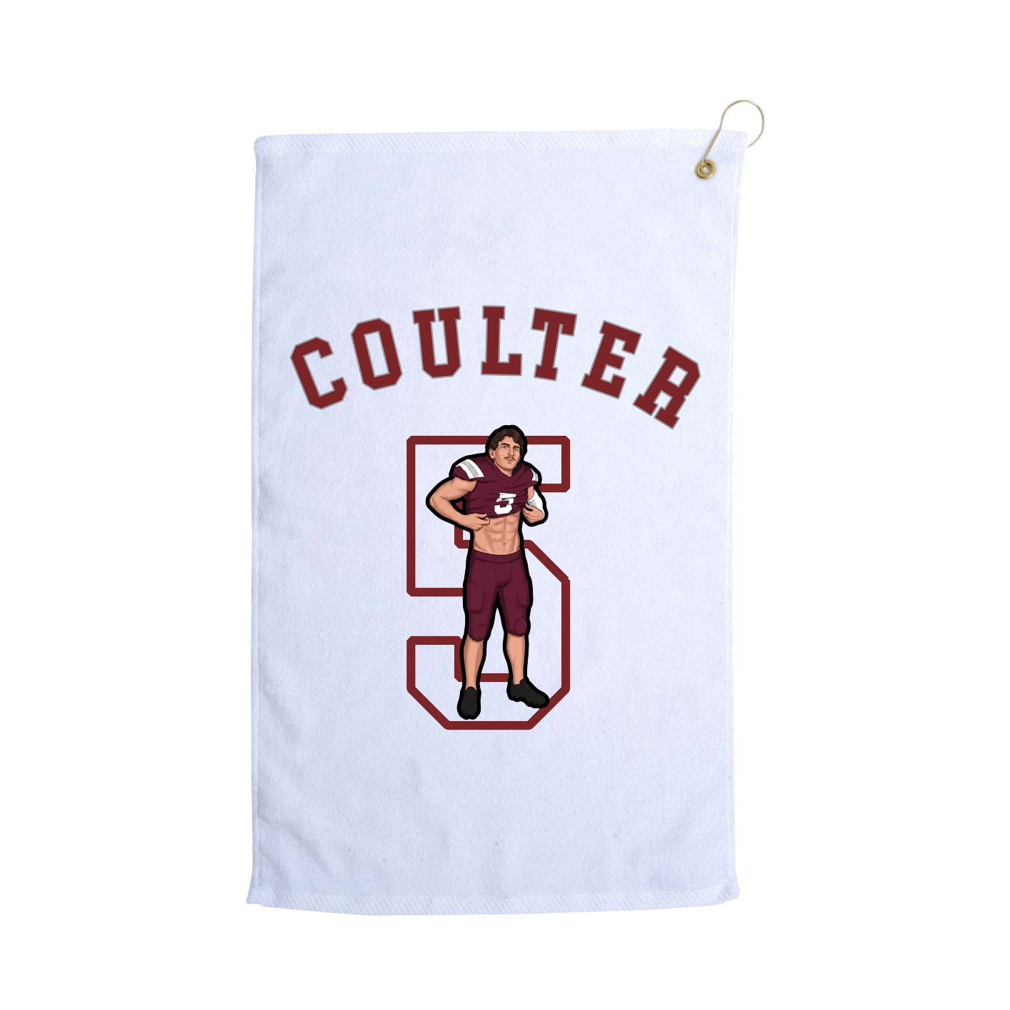 Golf Towel — Shirsey Arch in White
