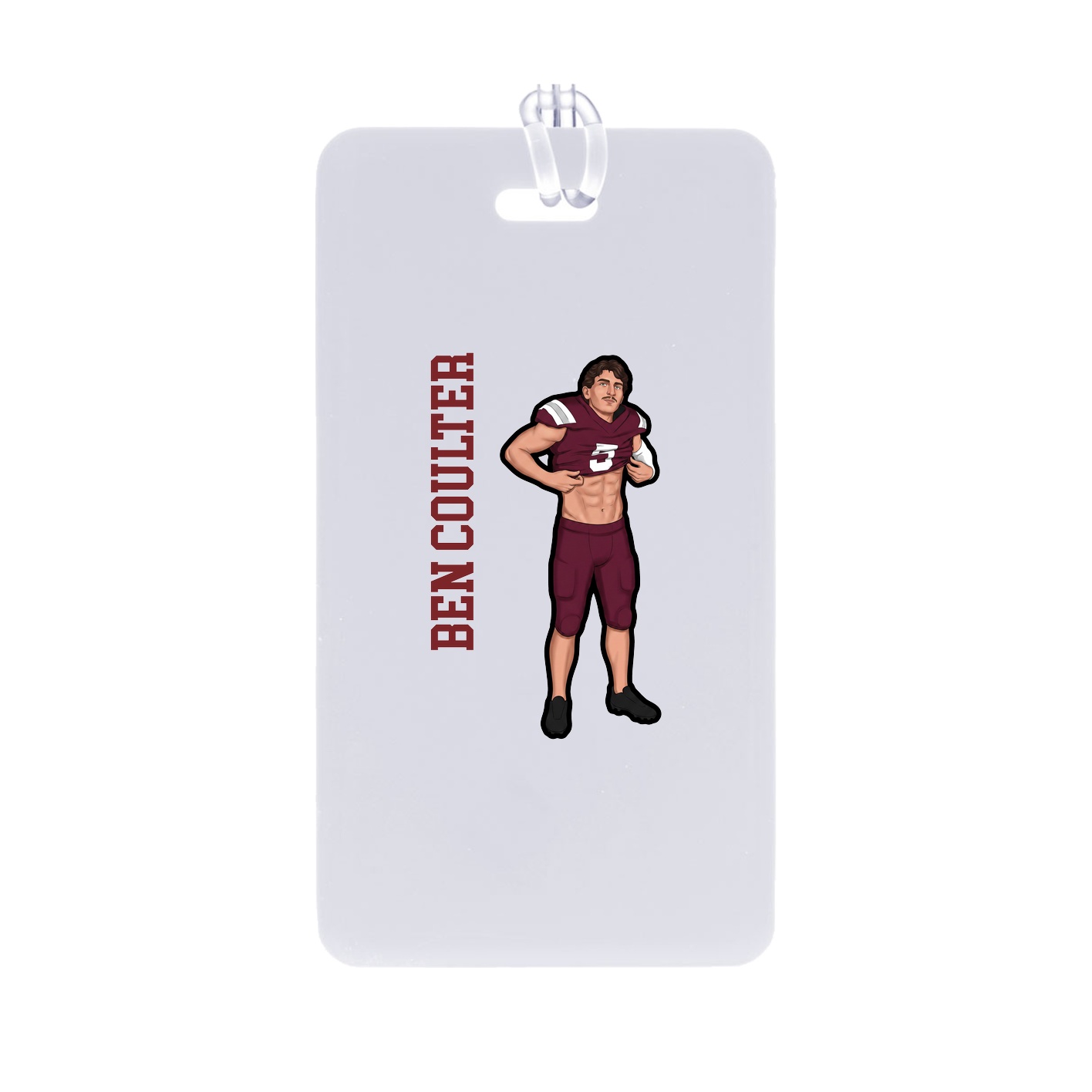 Bag Tag — Name Vertical in Classic