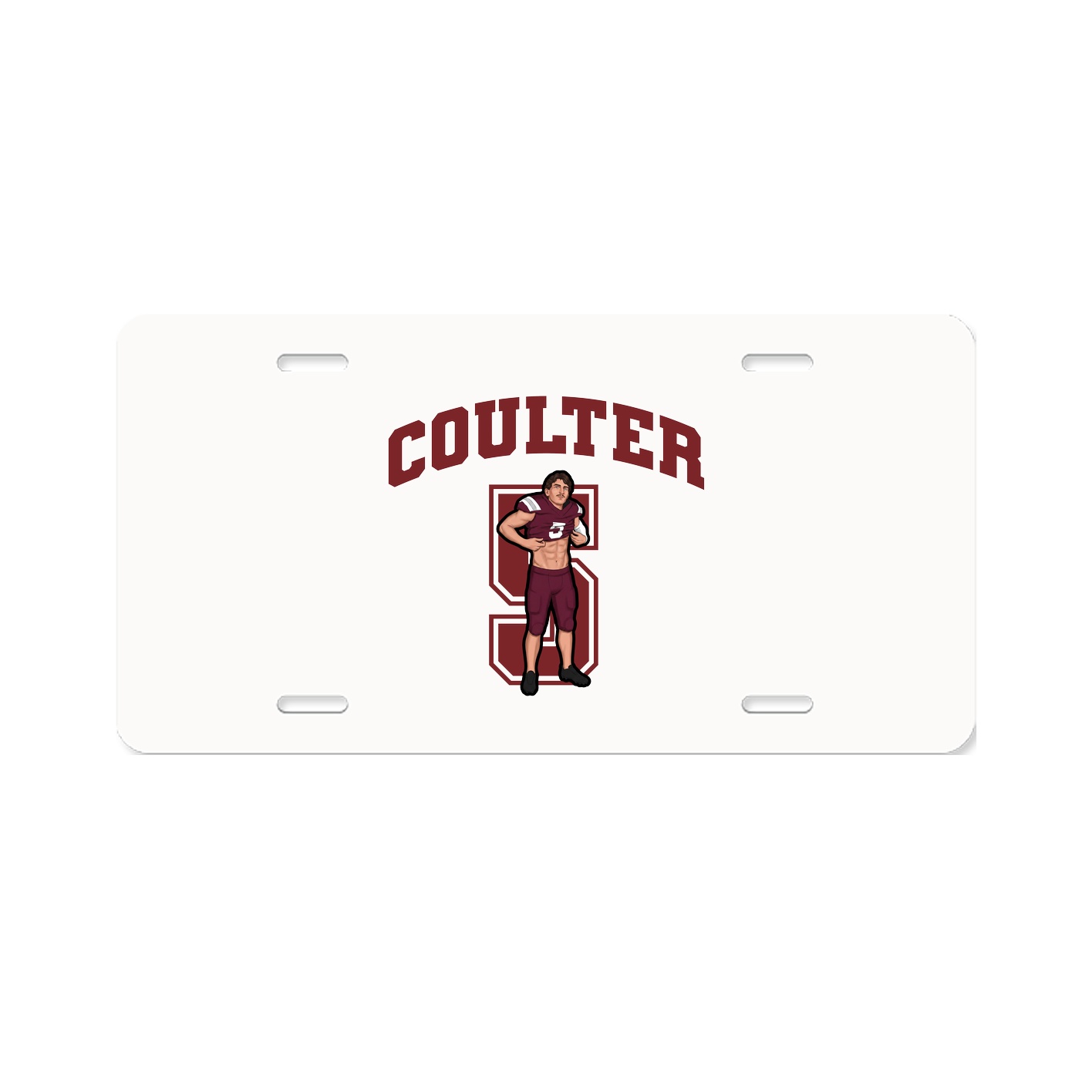 License Plate — Number in Classic