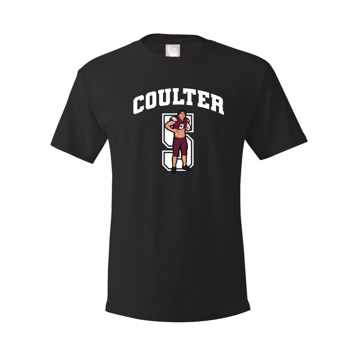 Youth Tee — Number in Black