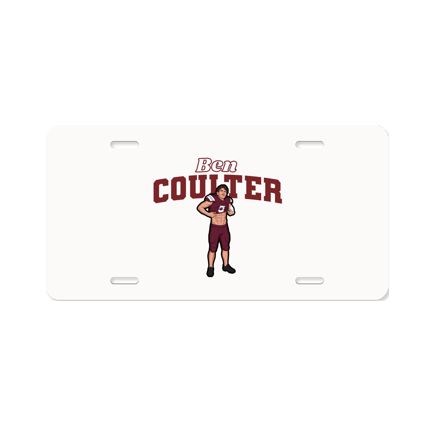 License Plate — Name Arch in Classic