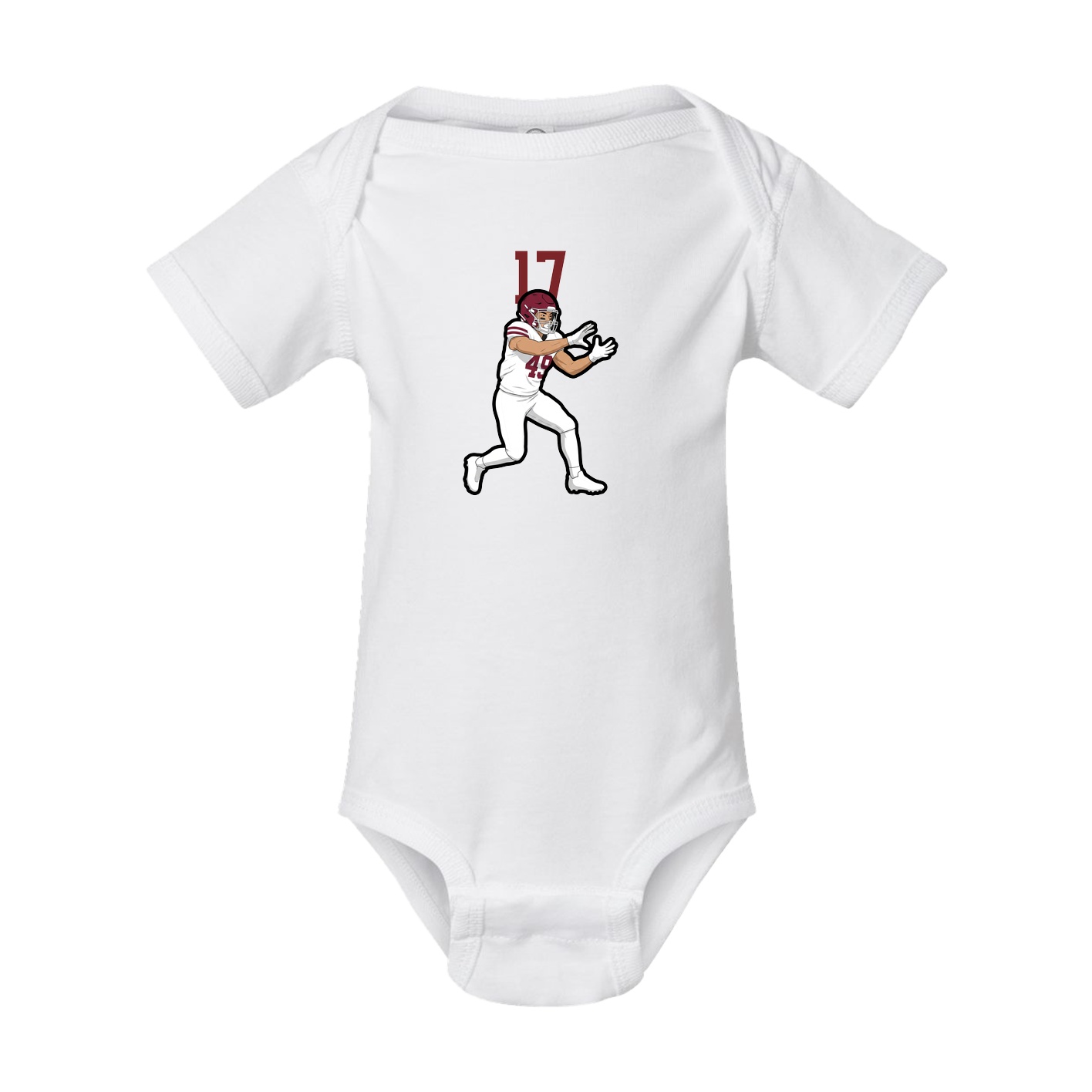 Baby Onesie — Number Top in White