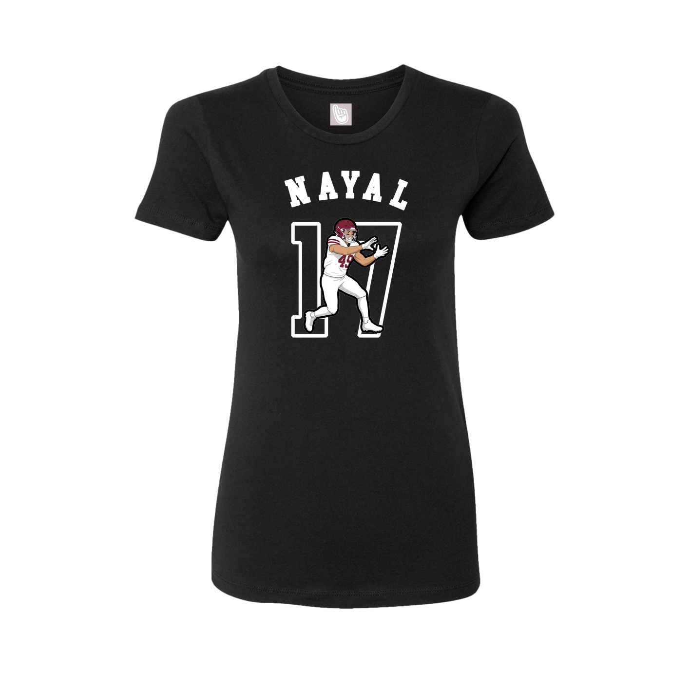 Fitted Women's Tee — Shirsey Arch in Black
