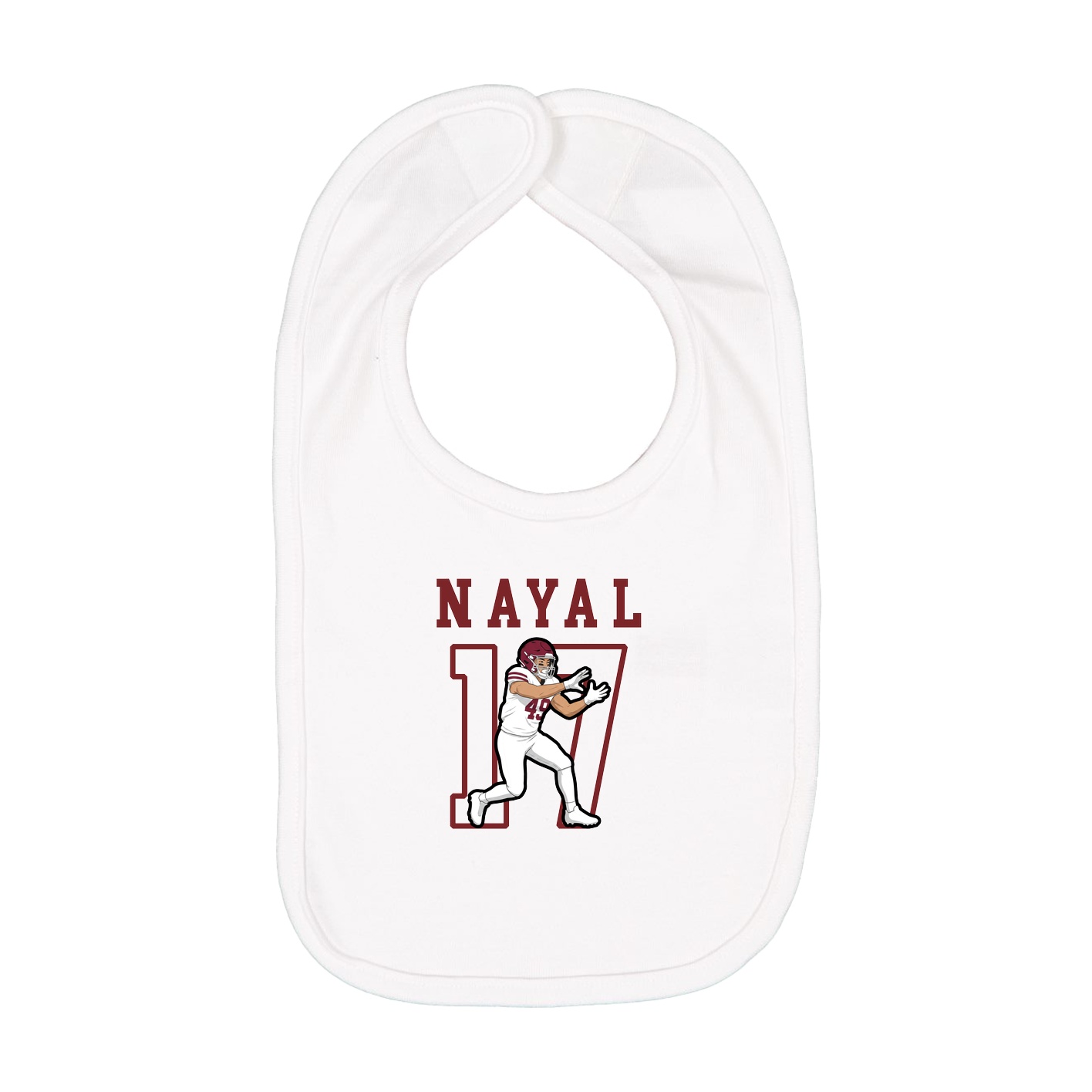 Infant Bib — Shirsey in White