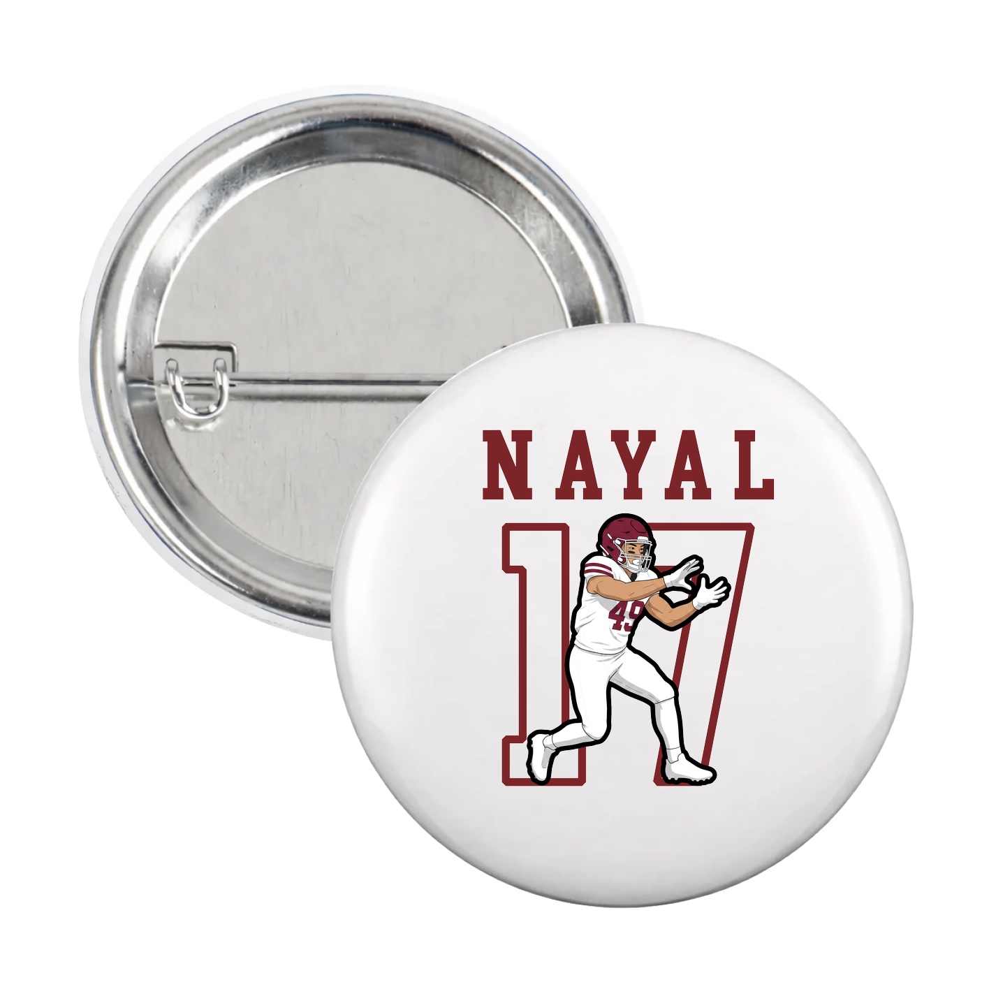 Game Day Button — Shirsey in White