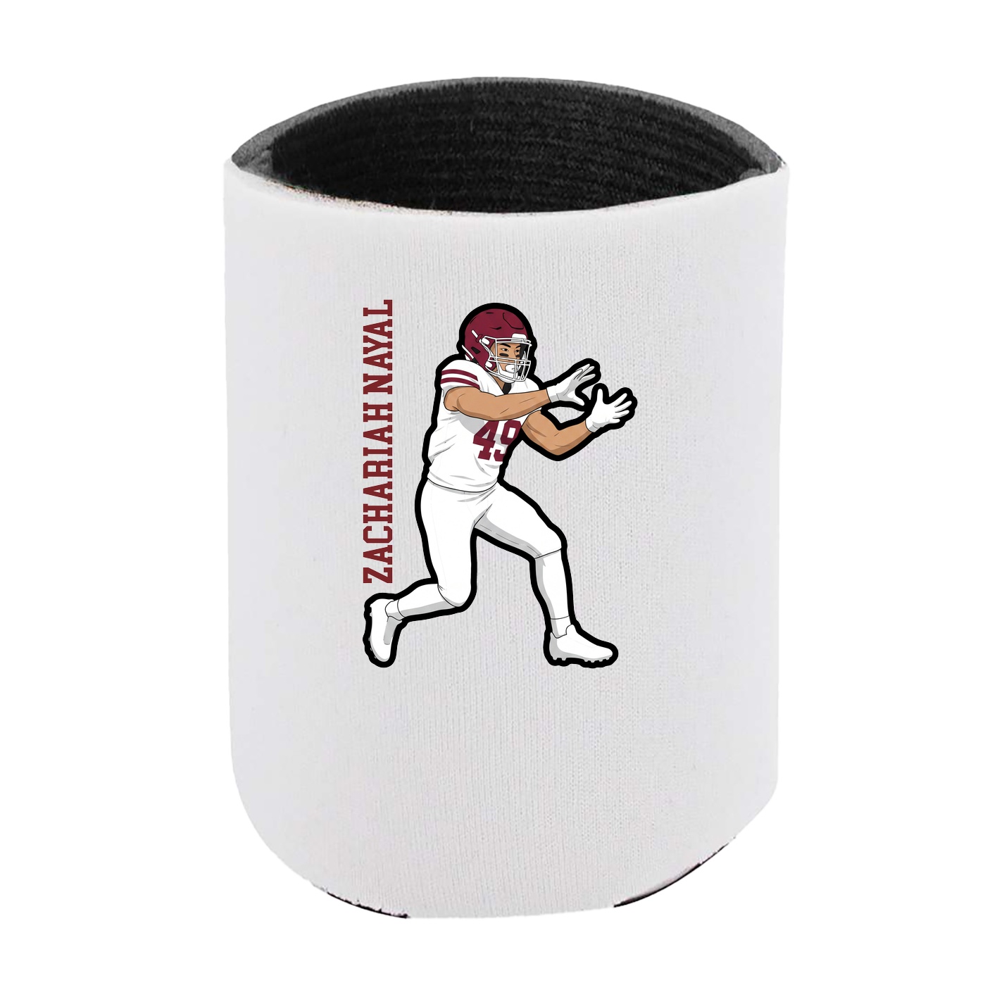 Can Holder — Name Vertical in White