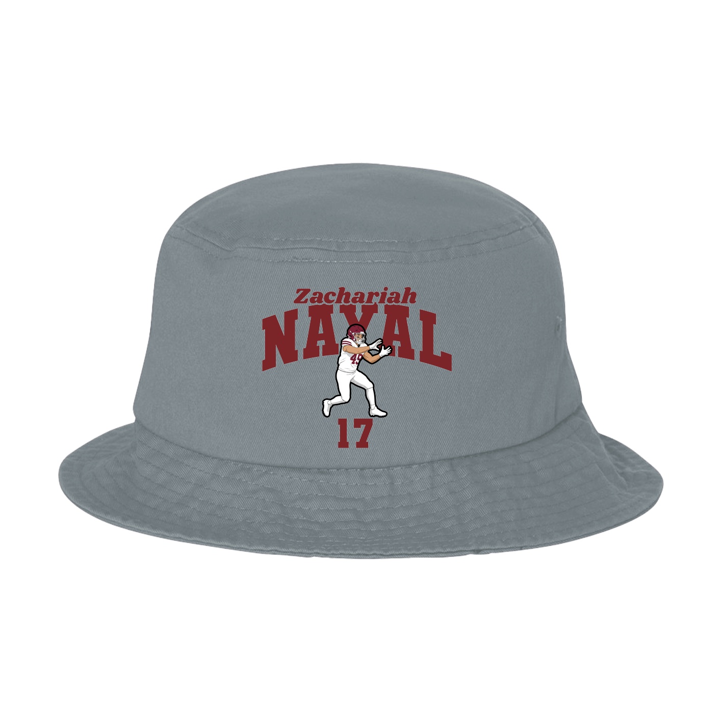 Bucket Cap — Signature Arch in Grey