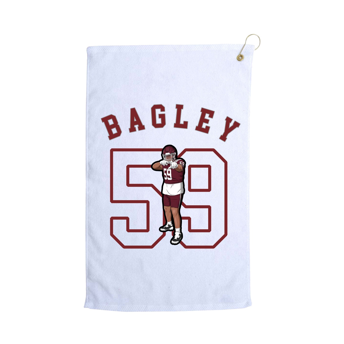 Golf Towel — Shirsey Arch in White