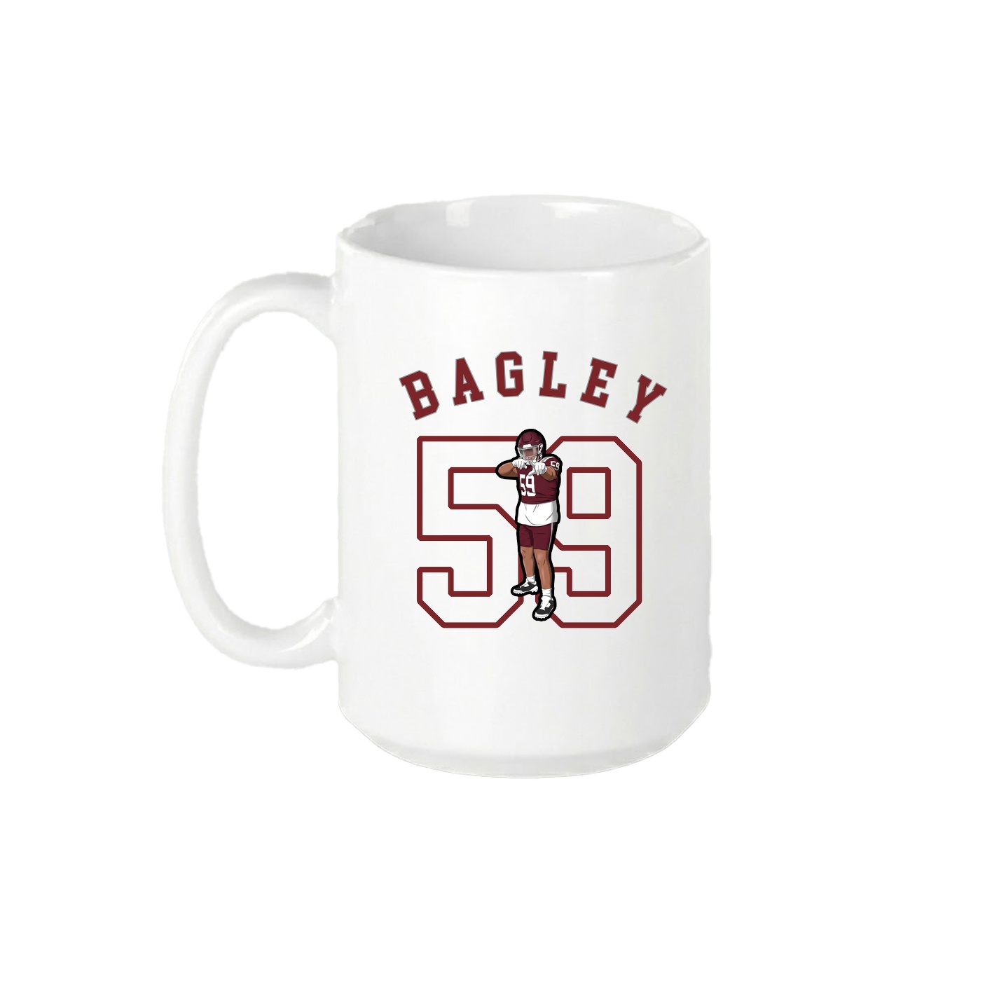 15oz Coffee Mug — Shirsey Arch in White