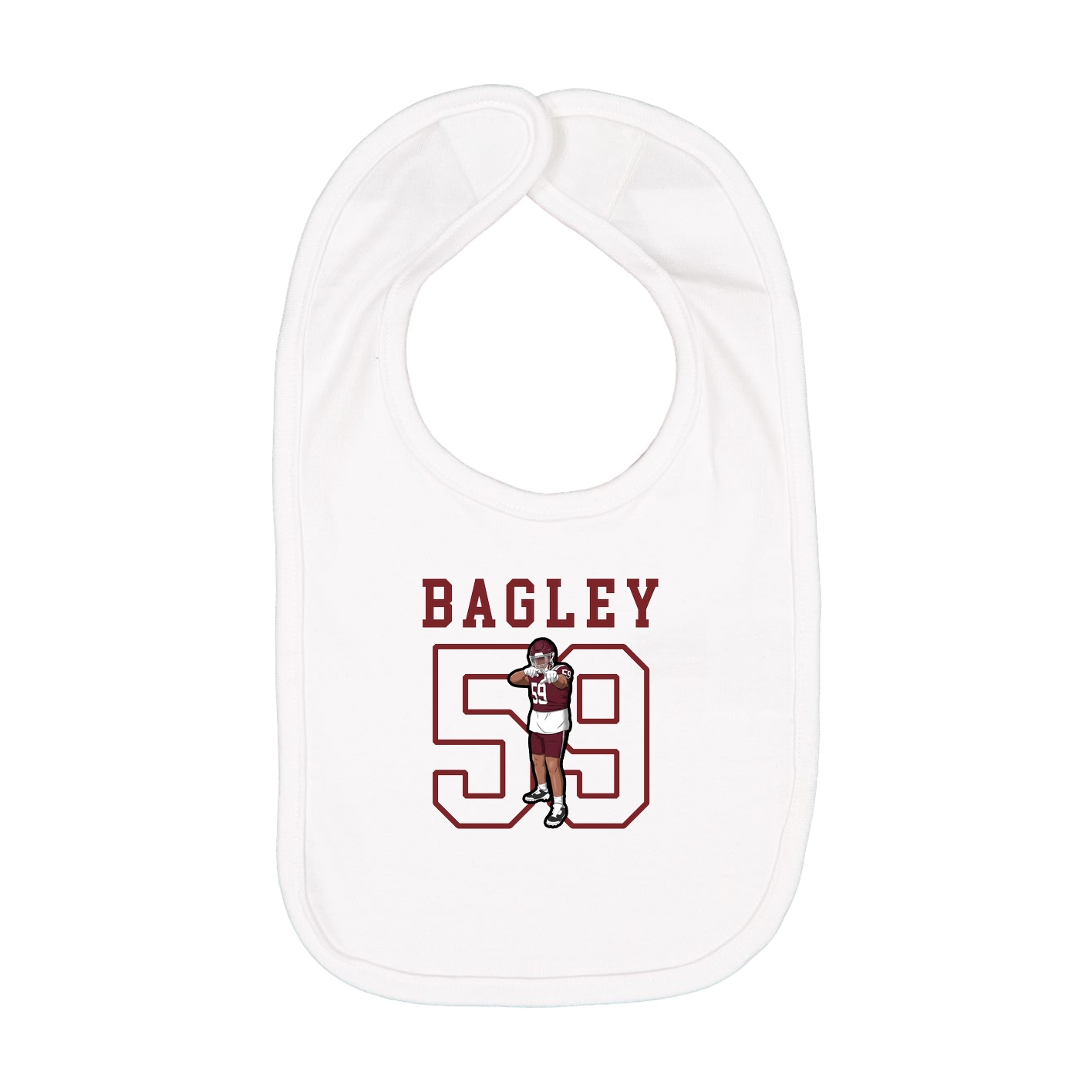 Infant Bib — Shirsey in White