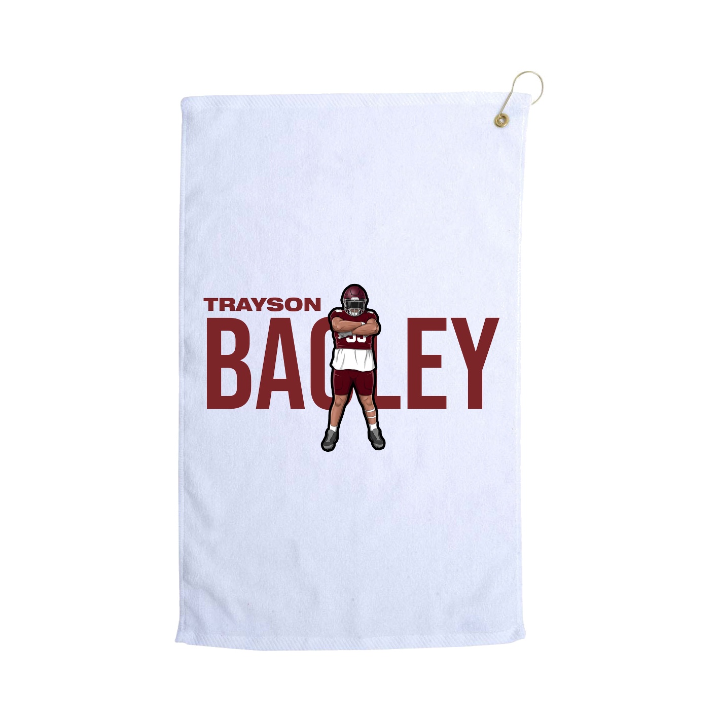 Golf Towel — Player Name in White