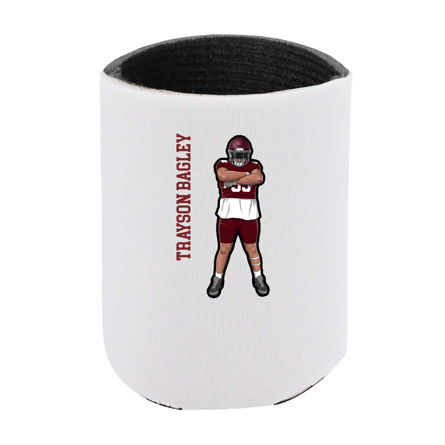 Can Holder — Name Vertical in White