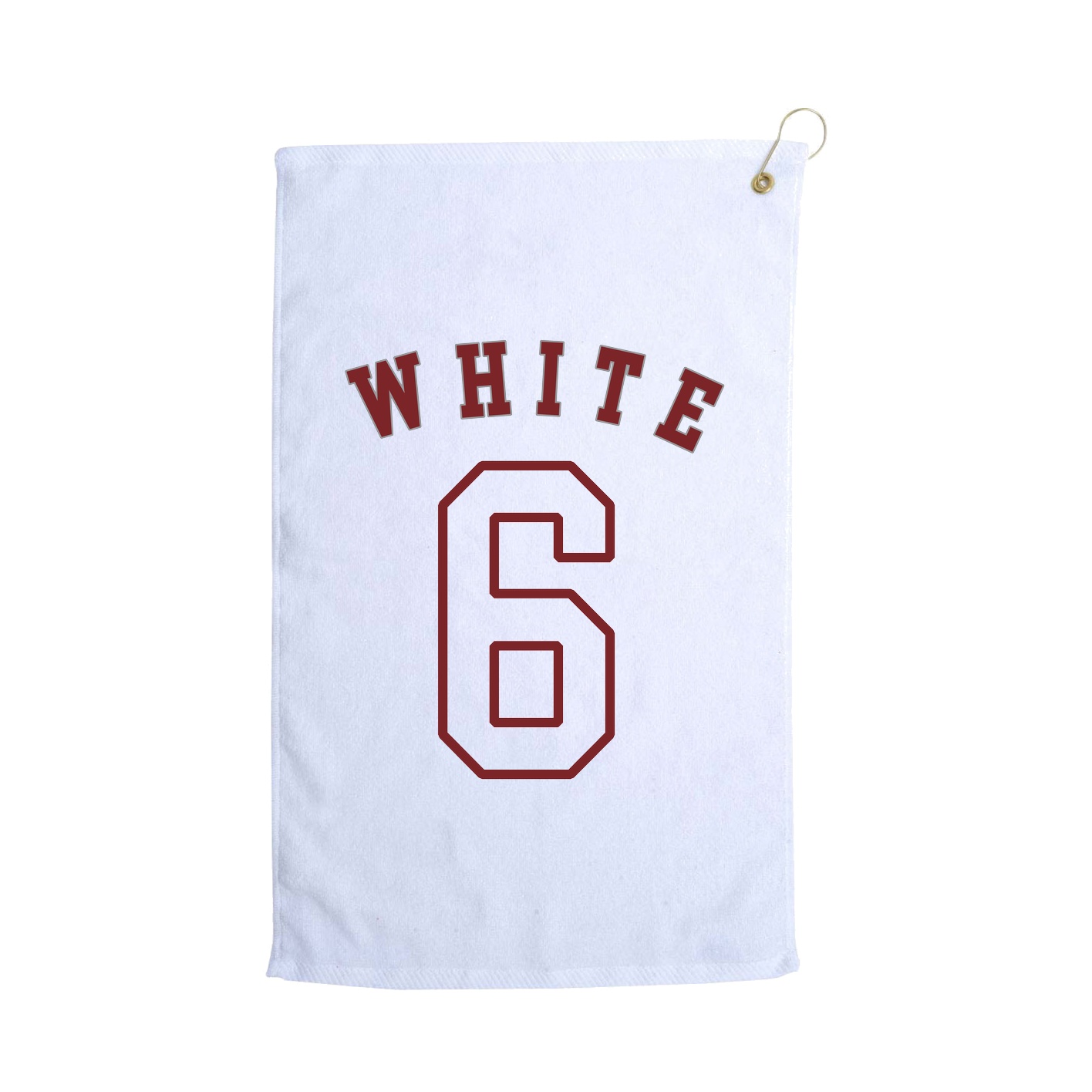 Golf Towel — Shirsey Arch in White