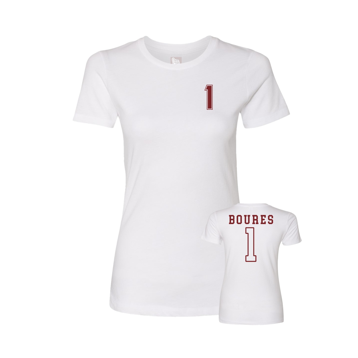 Womens Tee — Chest Back in White