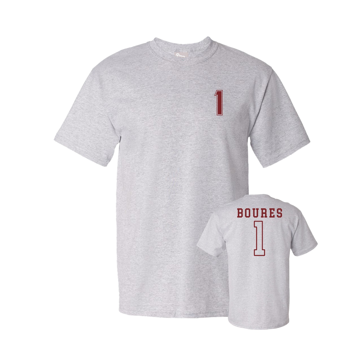 Youth Tee — Chest Back in Grey