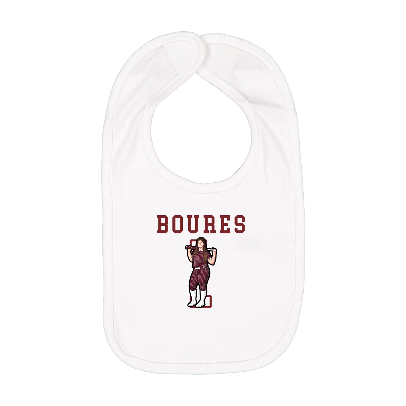 Infant Bib — Shirsey in White