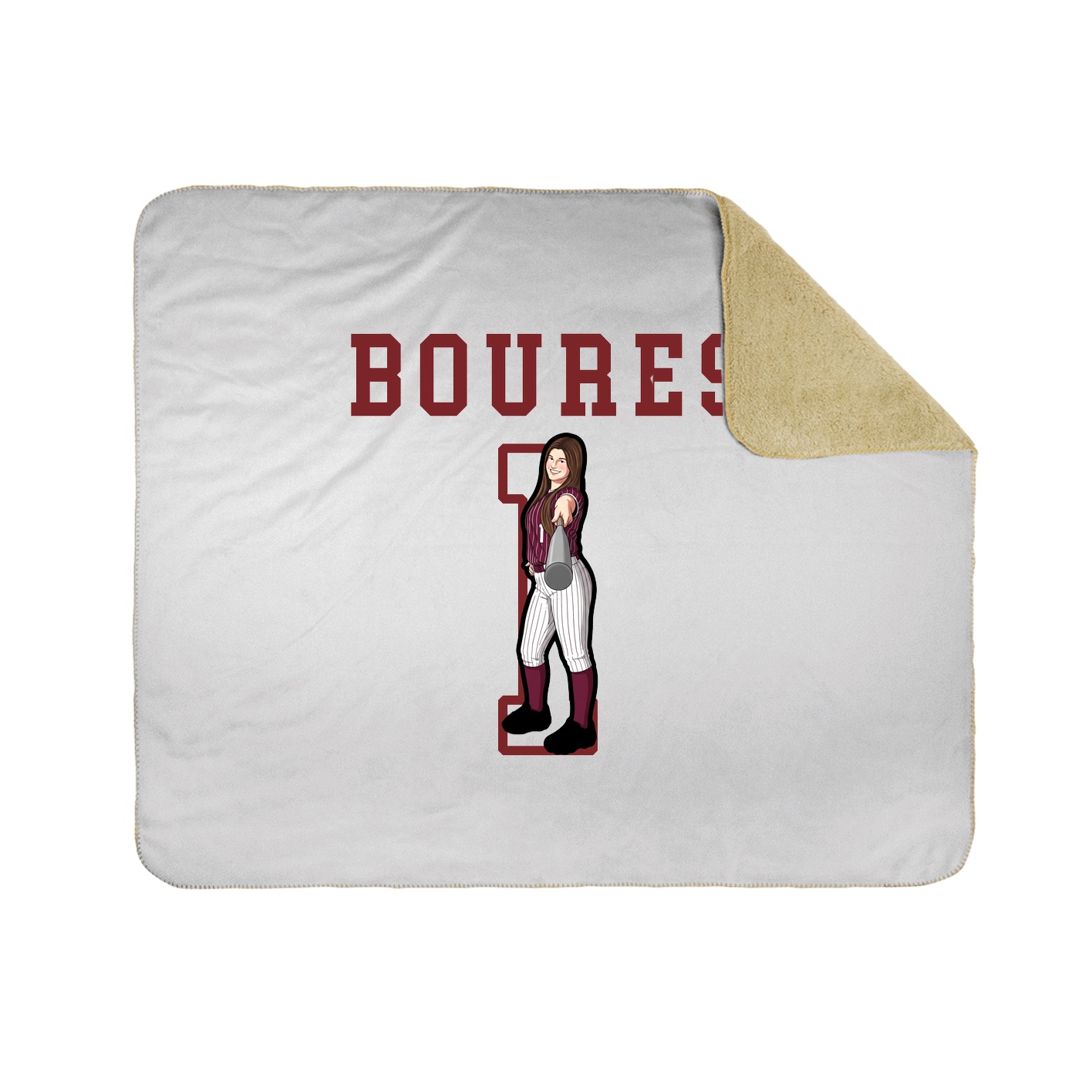 Throw Blanket — Shirsey in White