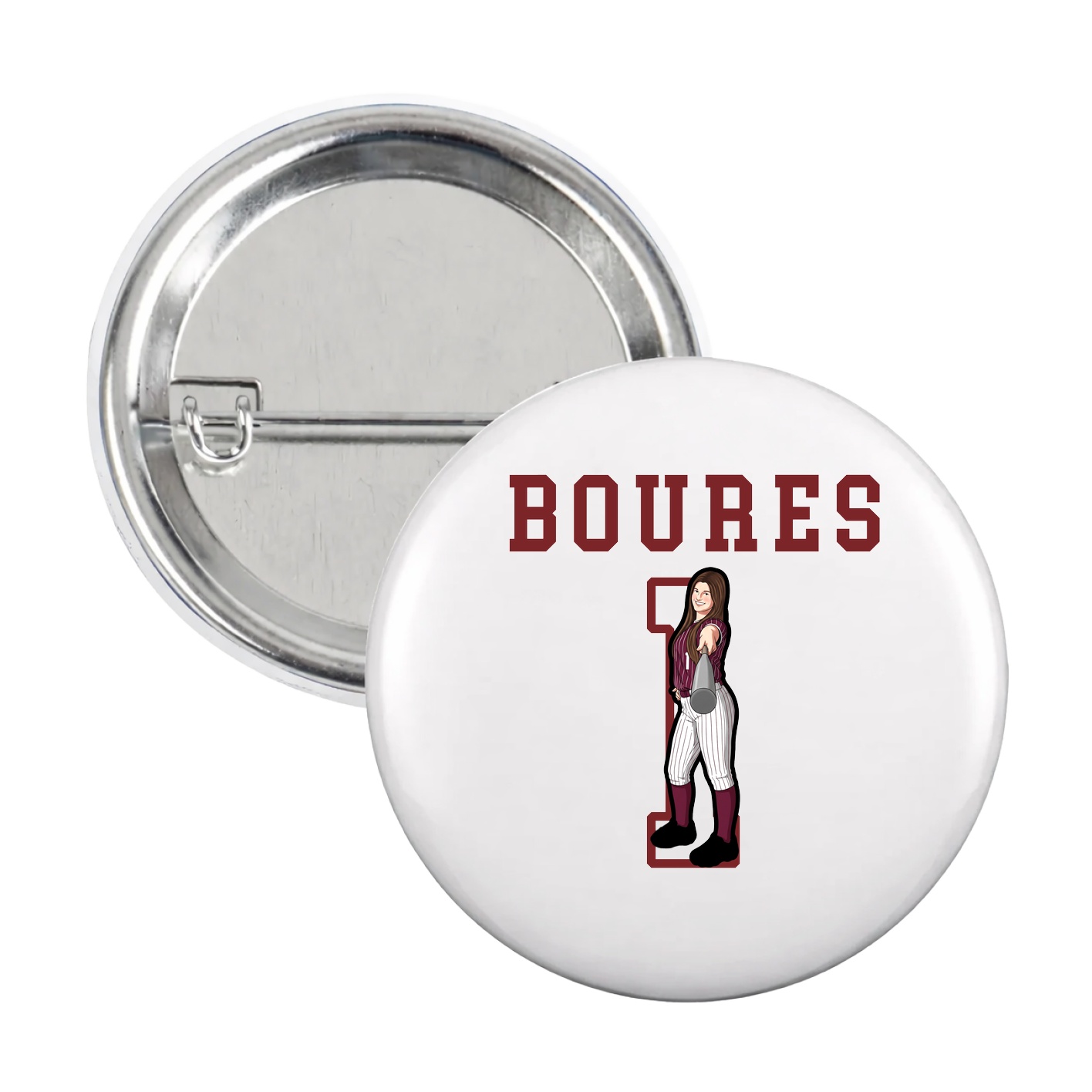 Game Day Button — Shirsey in White